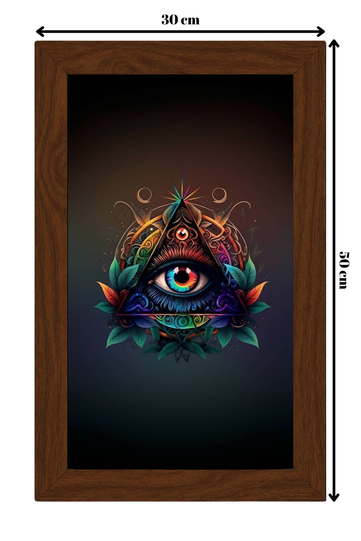 ColorCraft SERAMİK ÜZERİNE AHŞAP ÇERÇEVELİ 30x50cm TABLO NO:35