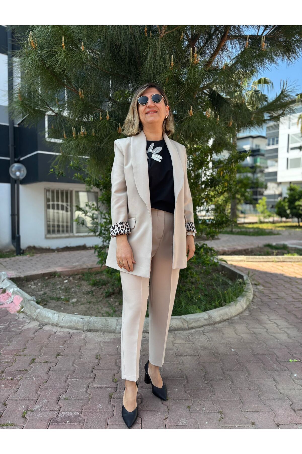 FASTPERY İçi Leopar Astarlı Ceket