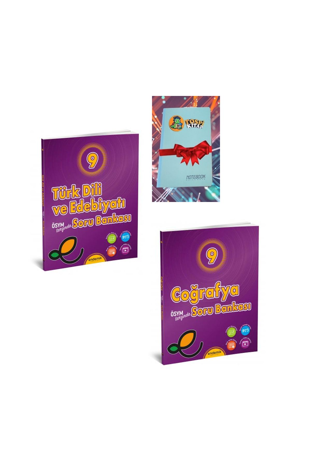 Karma Kitaplar 9.Sınıf EDEBİYAT + COĞRAFYA Soru Bankası- Yeni (DEFTER HEDİYELİ)