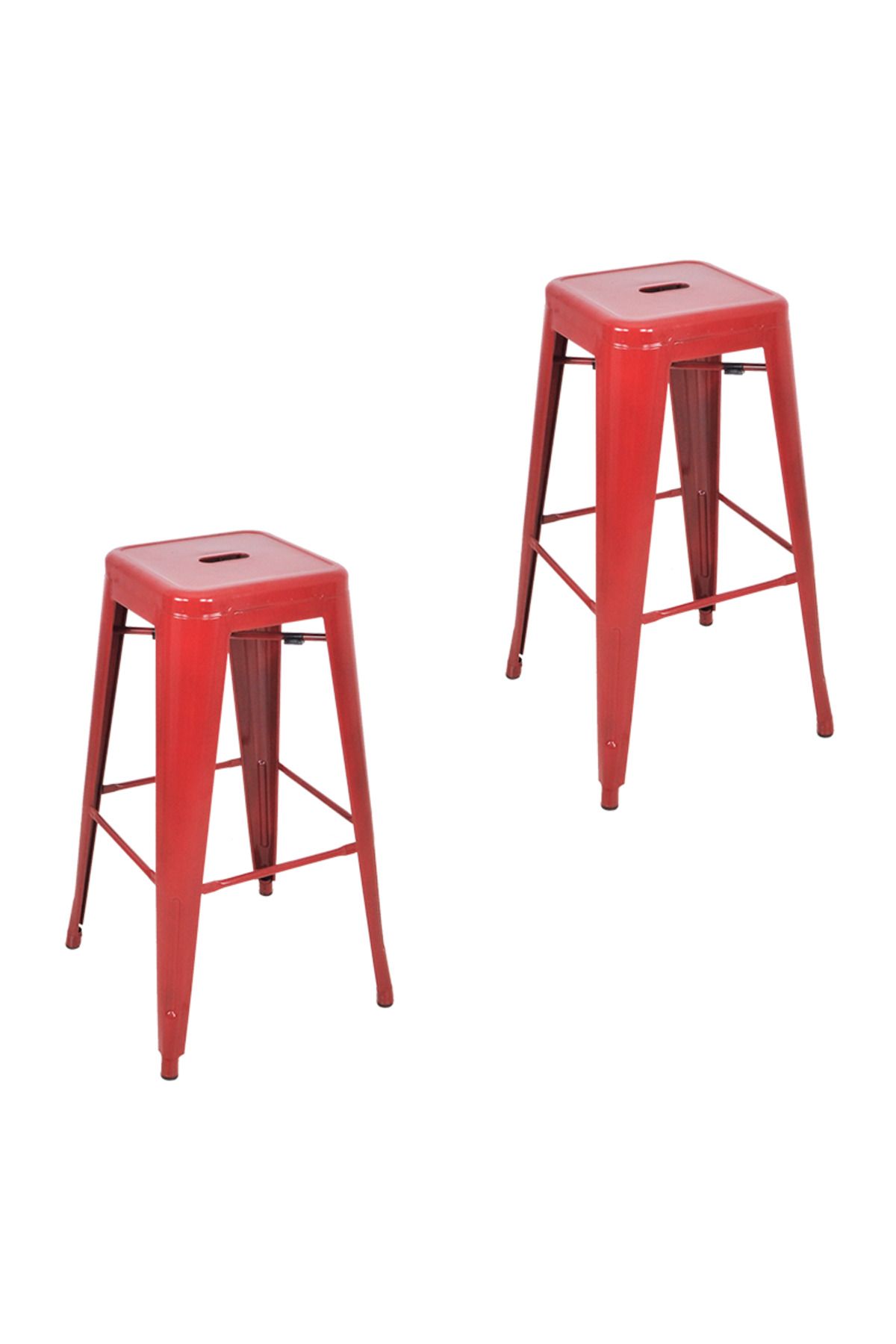 Komposan Tolix Metal Bar Tabure(2 Adet)
