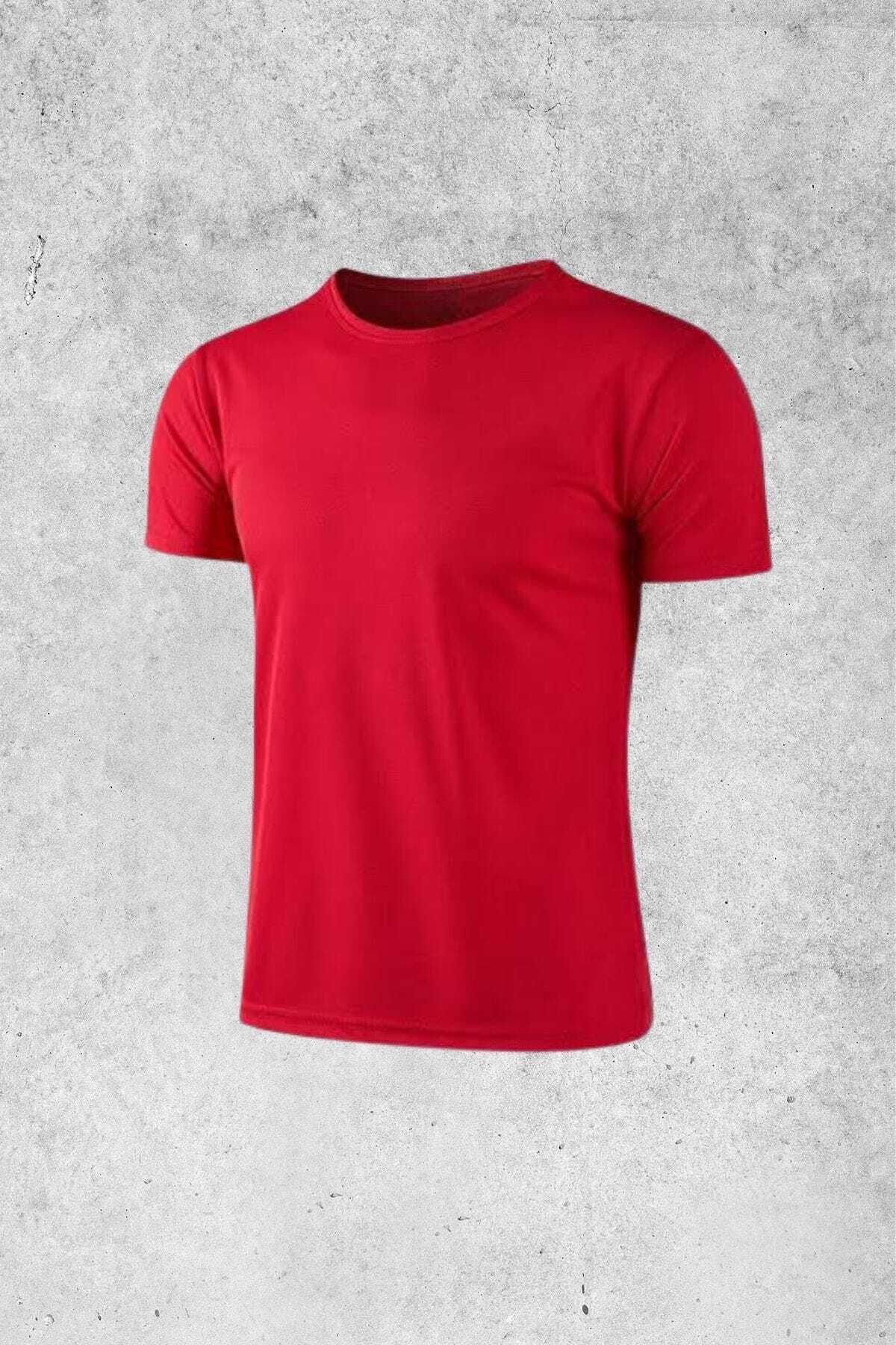 MOLICO Basic Unisex Sıfır Yaka kısa kollu Tshirt
