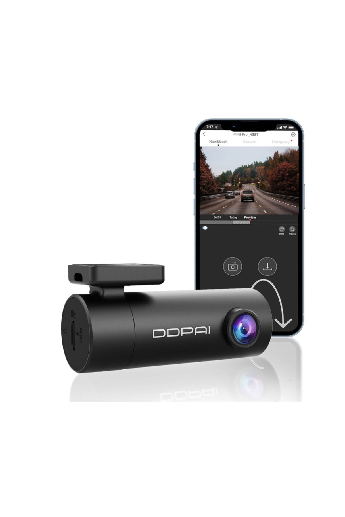 DDPAI Arabalar İçin Uyumlu Dash Kamera 1296p Uhd, Gece Görüşlü Dash Kamera, G-sensörlü Ön Araç