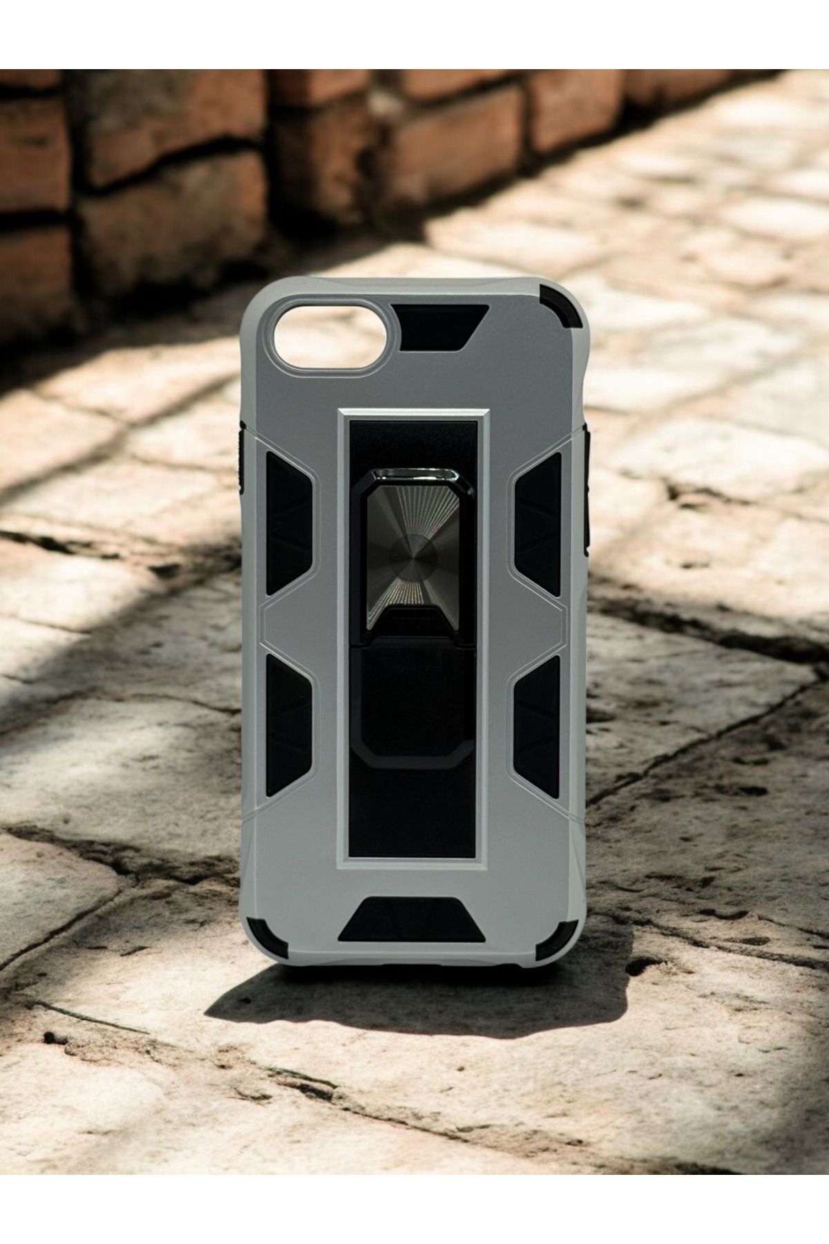 DUBİGOLD İPHONE 7 UYUMLU METAL YÜZÜKLÜ MIKNATISLI ZIRHLI TANK KILIF