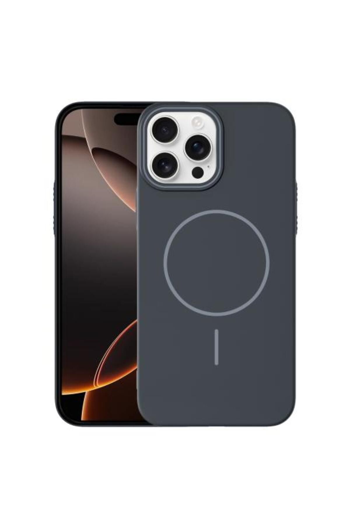 Teleplus iPhone 16 Pro Kılıf Manyetik Şarj Özellikli IC GLS Lansman Leke Tutmaz Kapak