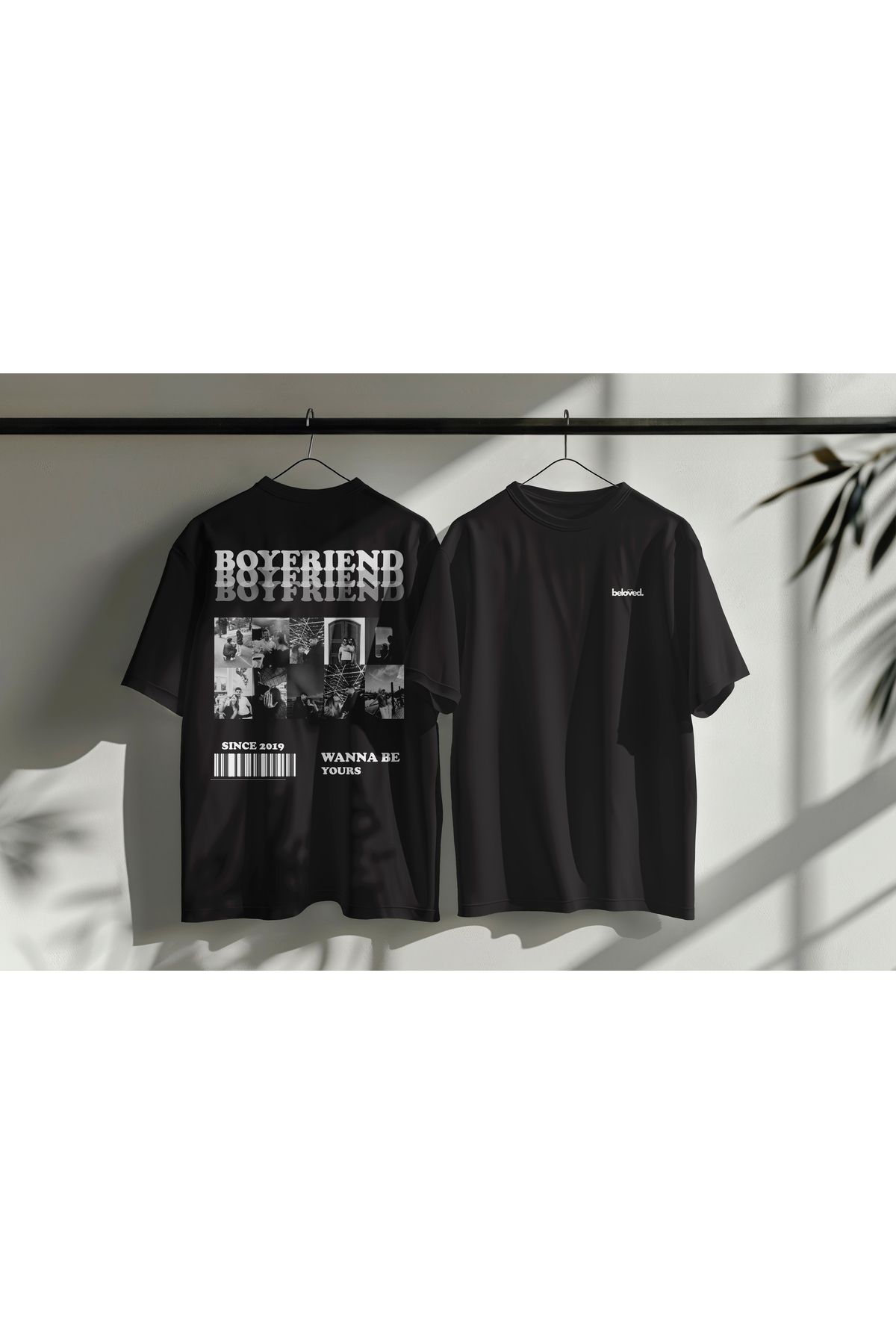 beloved.co kişiye özel-hediye tasarım boyfriend yazılı sevgili-couple t-shirt