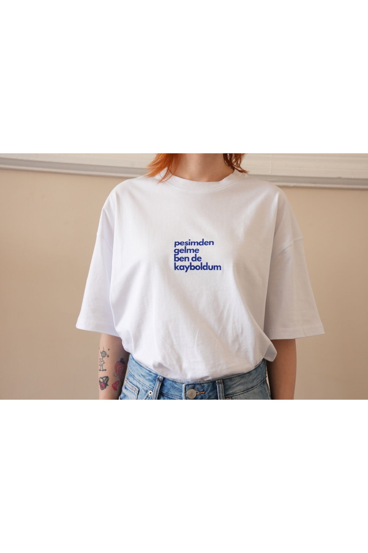 Lesin Studio Peşimden Gelme Oversize Tişört