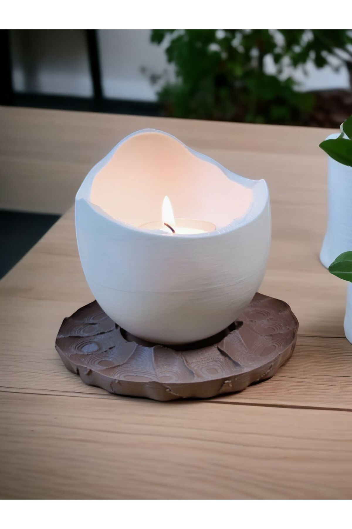 Lunera Accessories 3D Baskı Egglight Mumluk