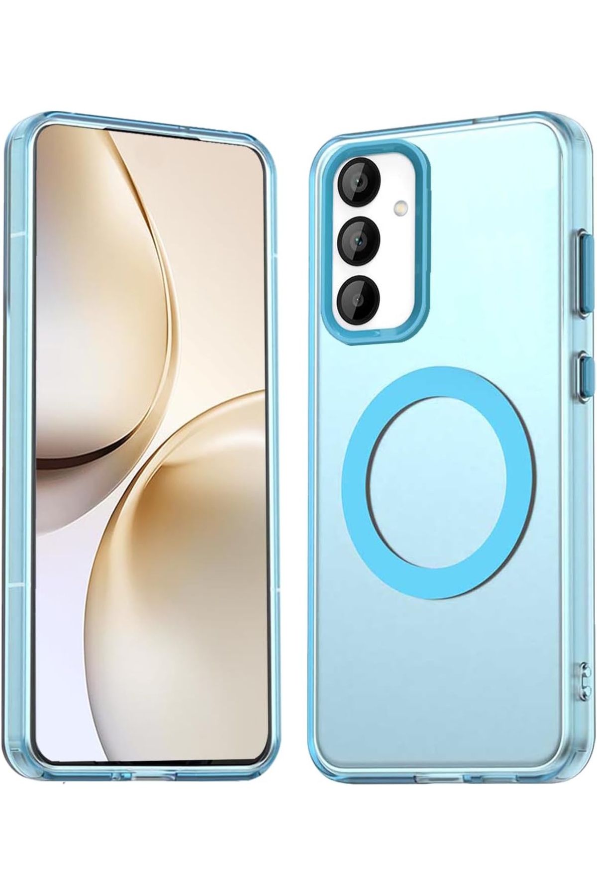 m.tk moveteck Samsung Galaxy A16 Kılıf Kamera Çıkıntılı Mat Magsafe Özellikli Kenarları Renkli Premium Sert Kapak
