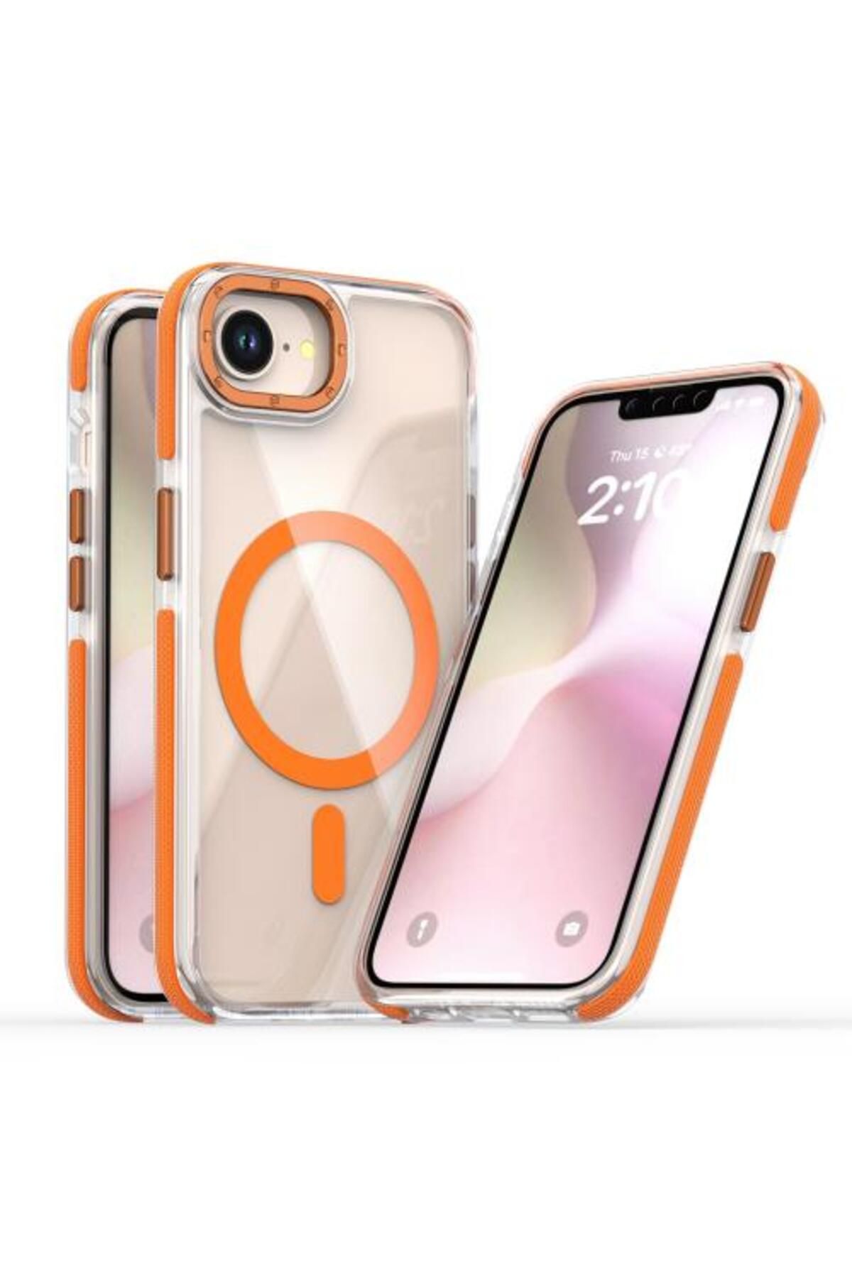 Teleplus iPhone 16E Kılıf Manyetik Şarj Özellikli PX Acrylic Hybrid TPU Kapak