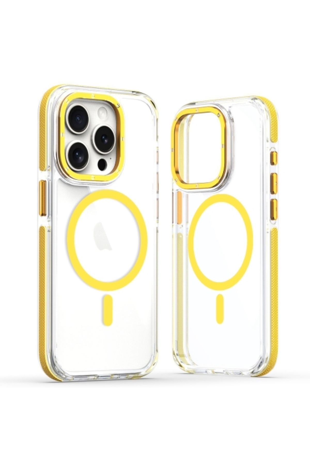 Teleplus iPhone 15 Pro Kılıf Manyetik Şarj Özellikli PX Acrylic Hybrid TPU Kapak