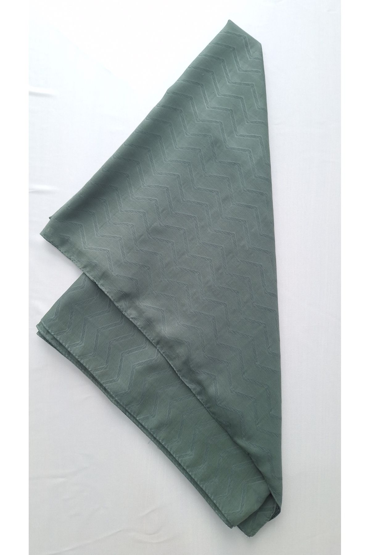 Lavena scarfs KOPYA - Bambu Jakar Zikzak Desen Şal - Haki