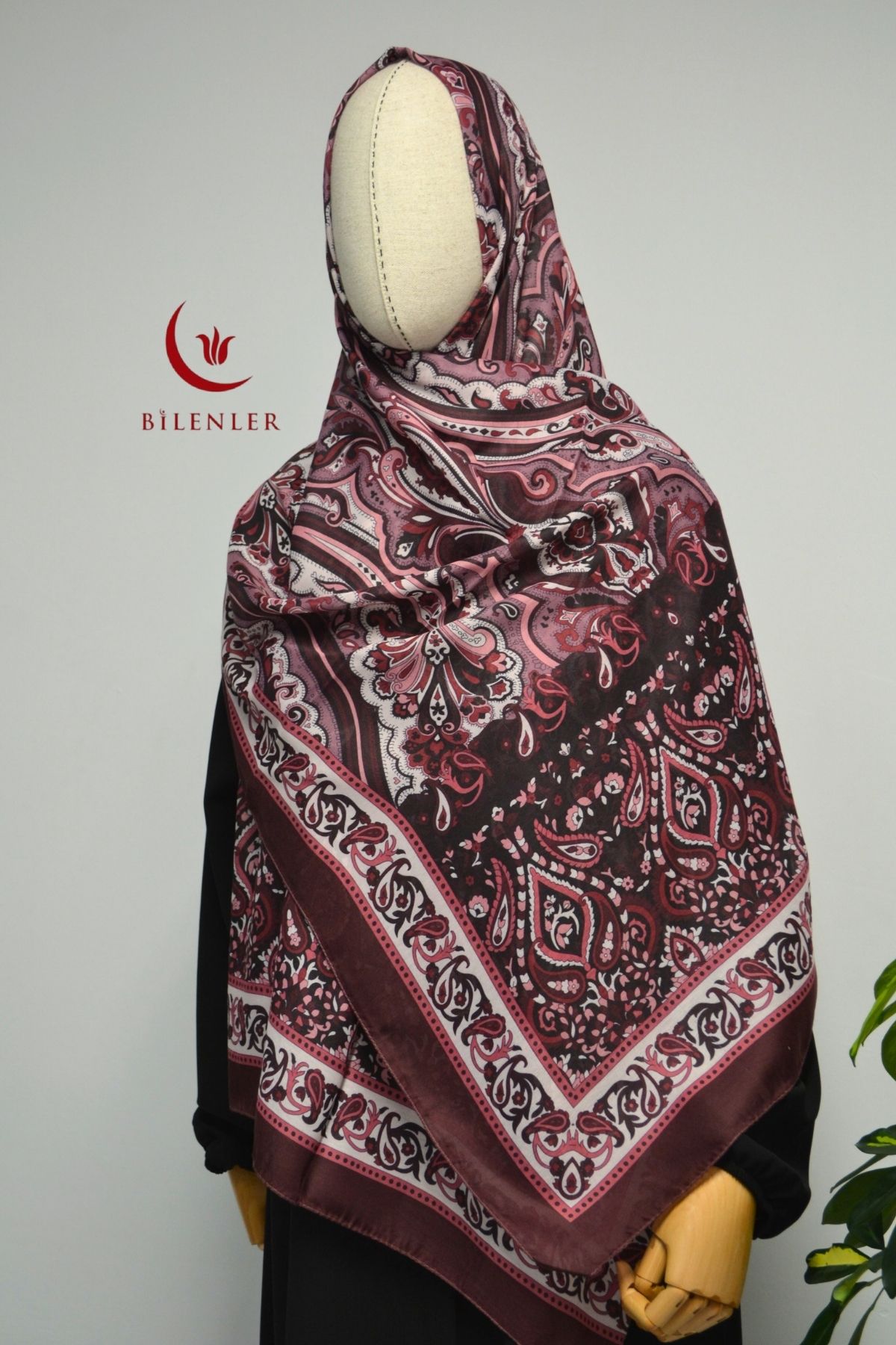 Bilenler Etnik Desenli Pamuklu Şal – 70x190 cm