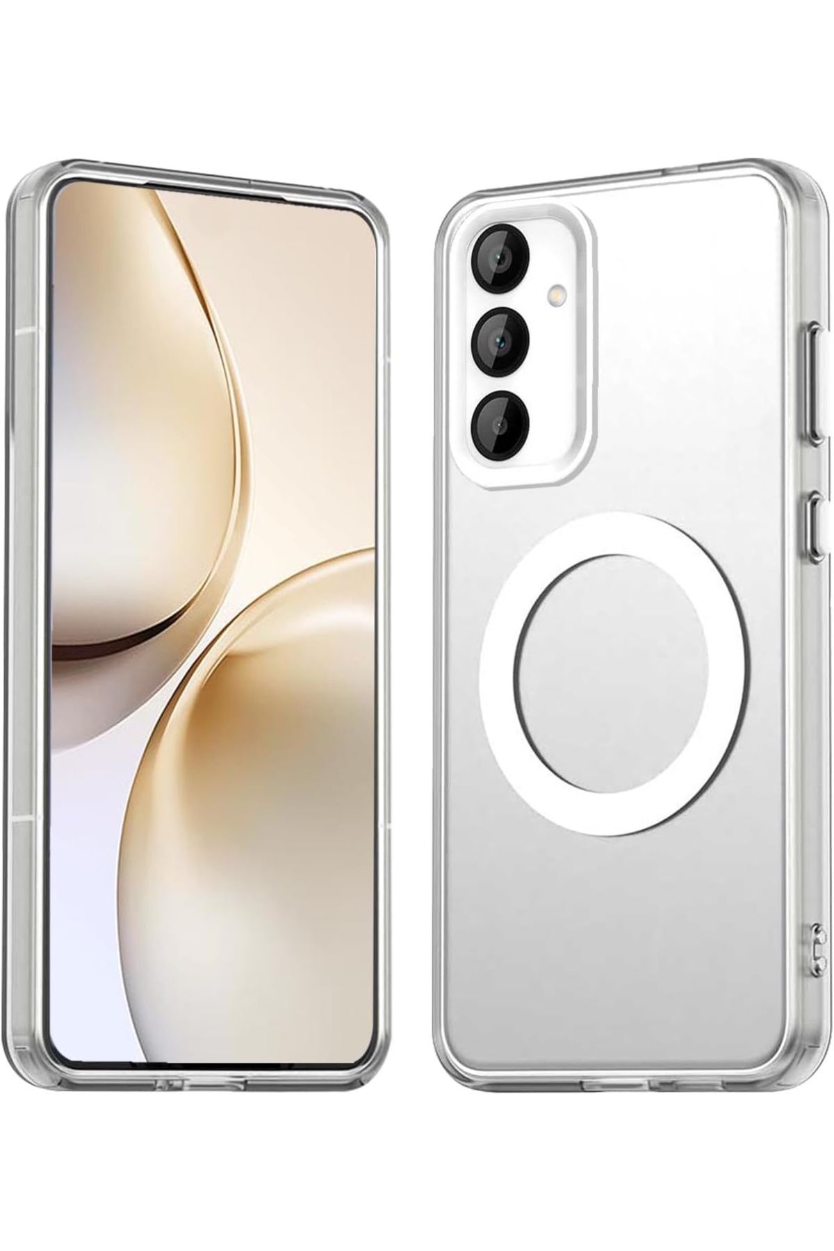 m.tk moveteck Samsung Galaxy A55 Kılıf Kamera Çıkıntılı Mat Magsafe Özellikli Kenarları Renkli Premium Sert Kapak