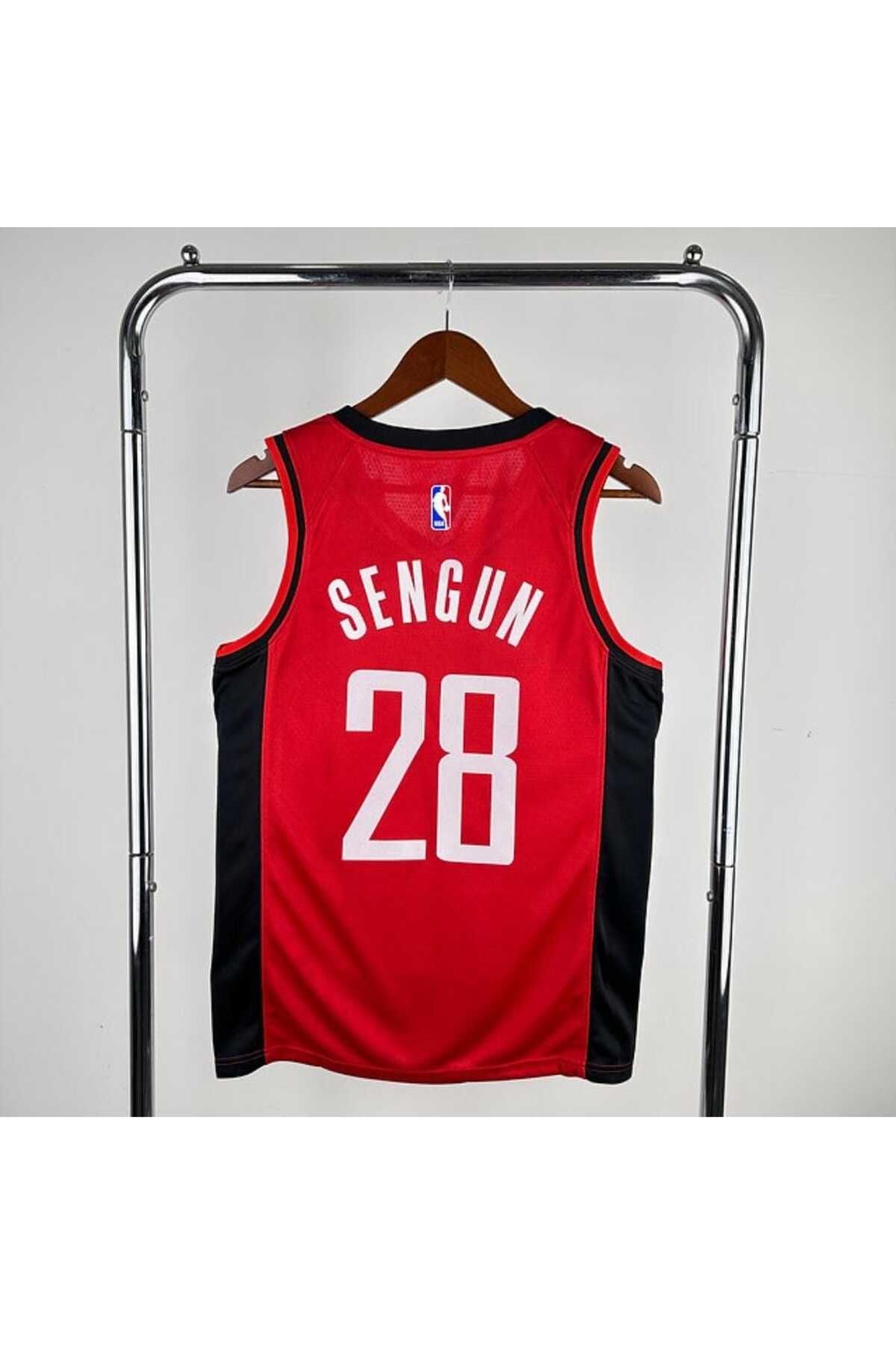 BREATHLESS H.o.u.s.t.o.n Rockets 2025 ALPEREN ŞENGÜN BASKETBOL FORMASI (RED)