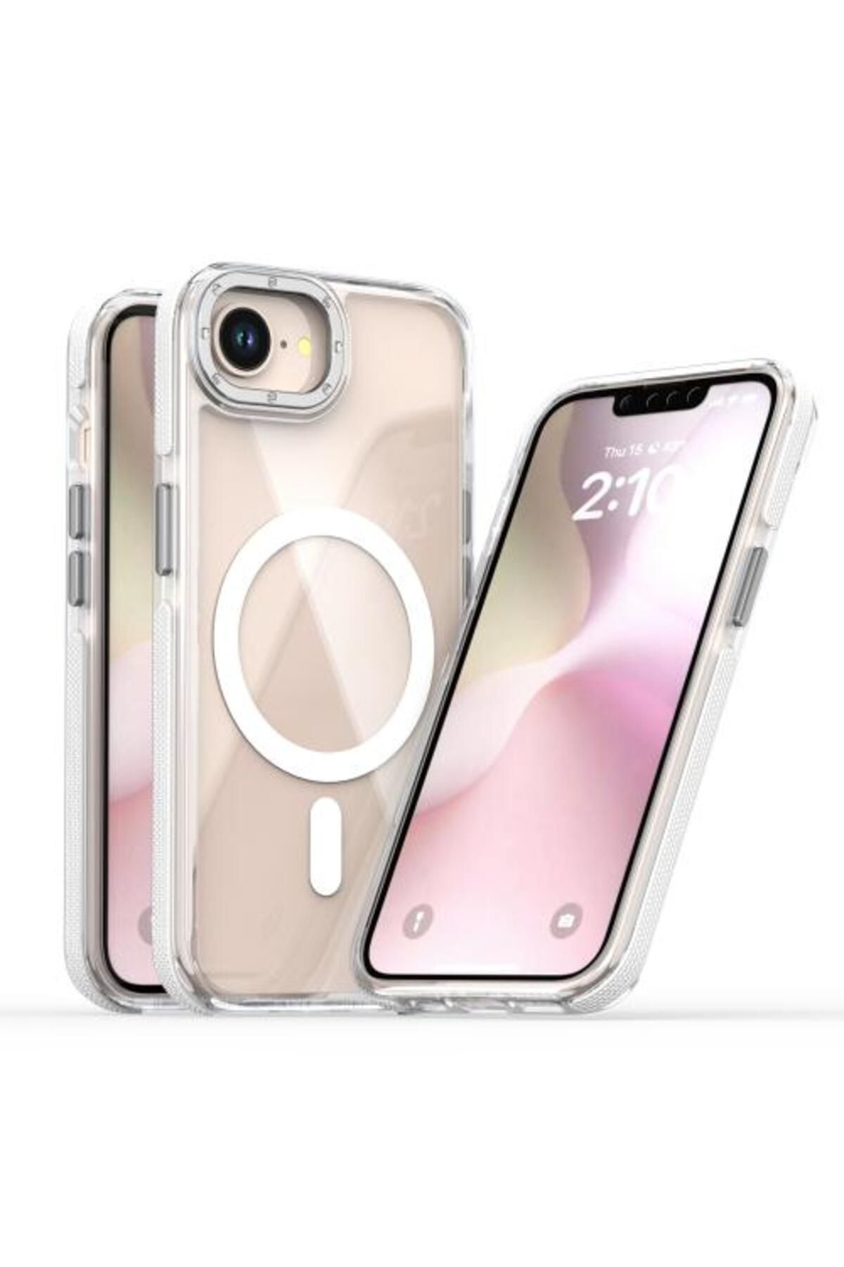 Teleplus iPhone 16E Kılıf Manyetik Şarj Özellikli PX Acrylic Hybrid TPU Kapak