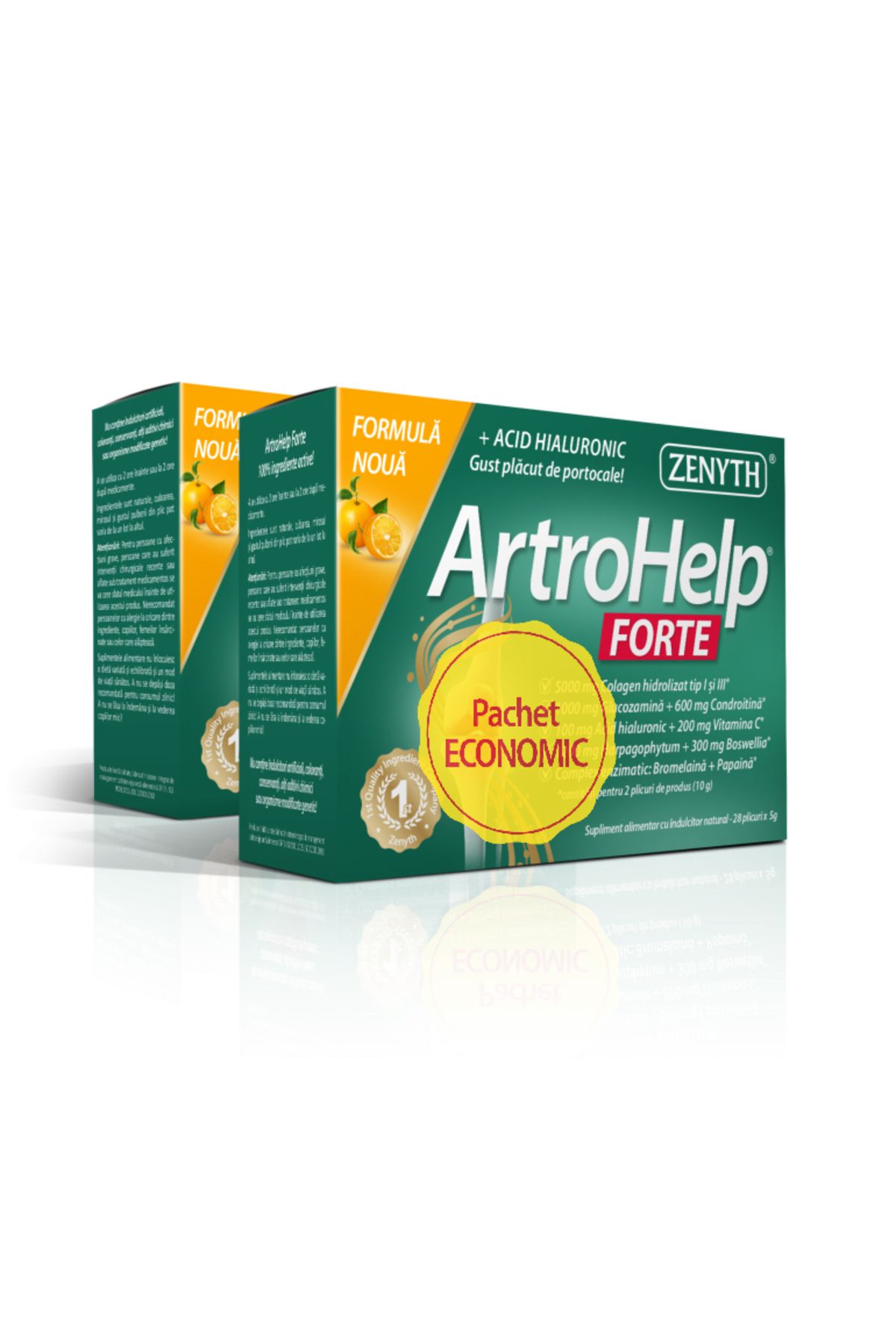 ZENYTH Pachet Artrohelp Forte, 42 Plicuri (reducerea Durerii Si Mobilitatea Articulatiilor.) - One Size