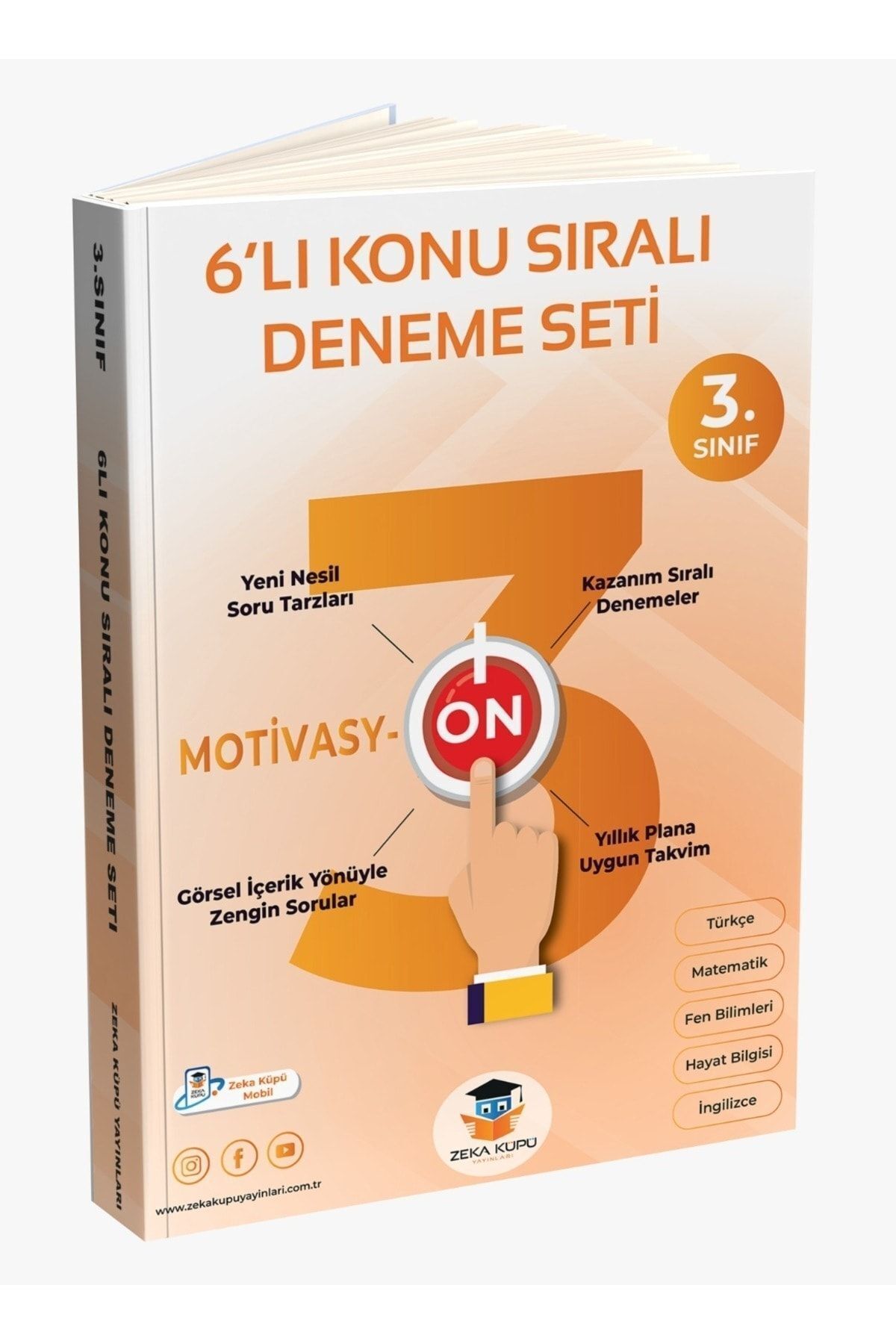 Özgün Yayınları 3. Sınıf Konu Sıralı Motivasyon 6'lı Deneme Zeka Küpü Yayınları