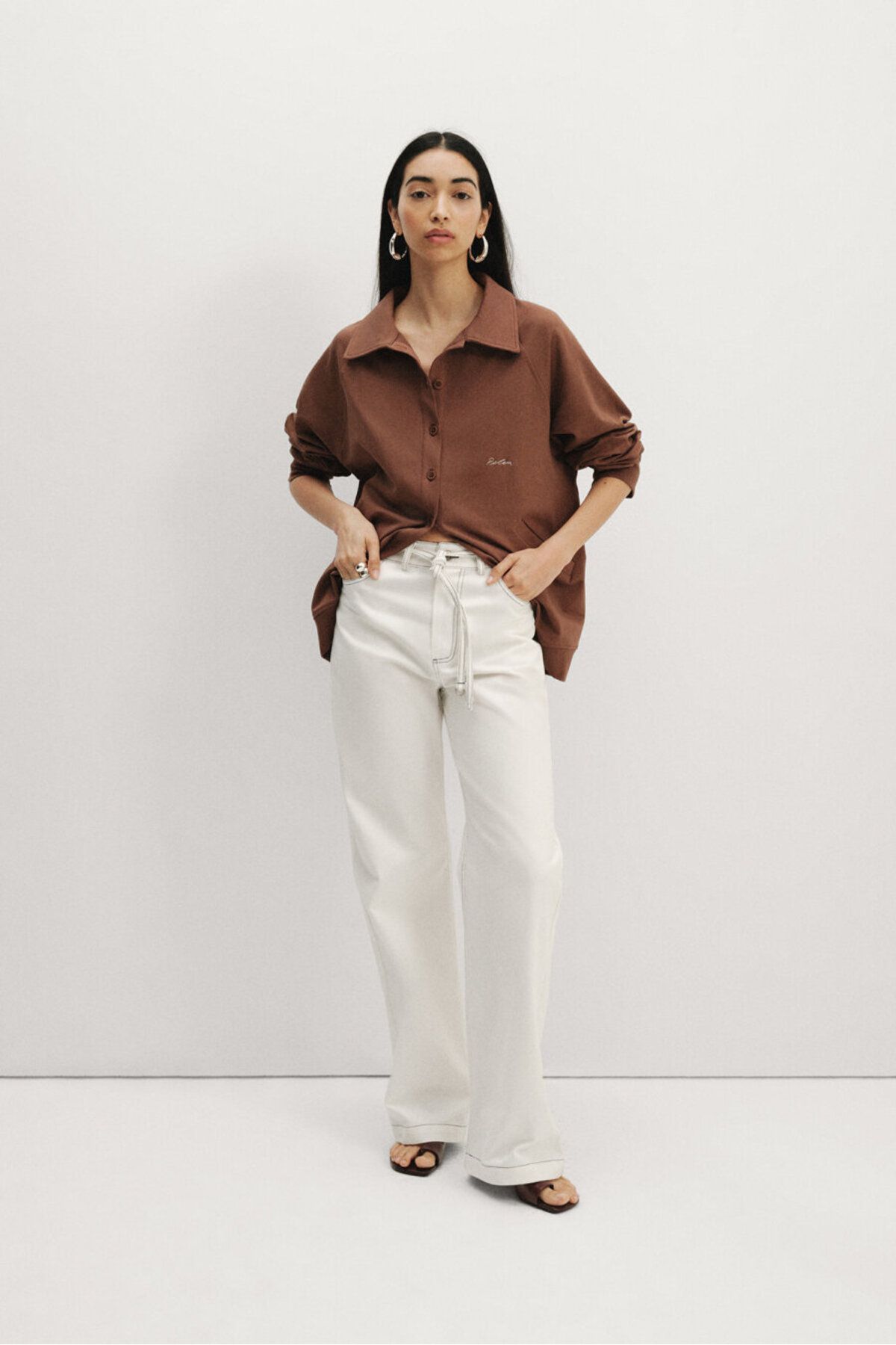 Pilea İnce Kemerli Gabardin Pantolon