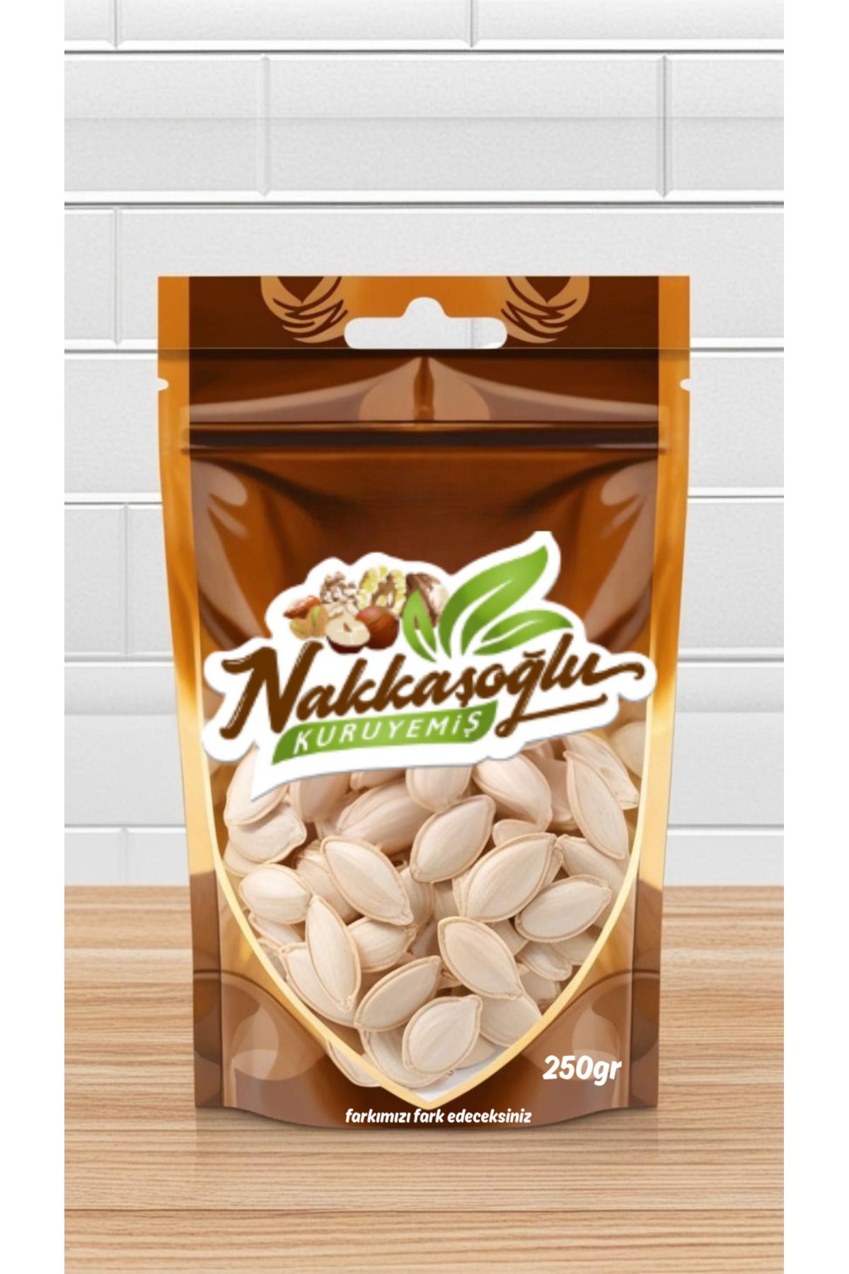 Nakkaşoğlu Kuruyemiş Kavrulmuş Tuzsuz Kabak Çekirdeği 250gr