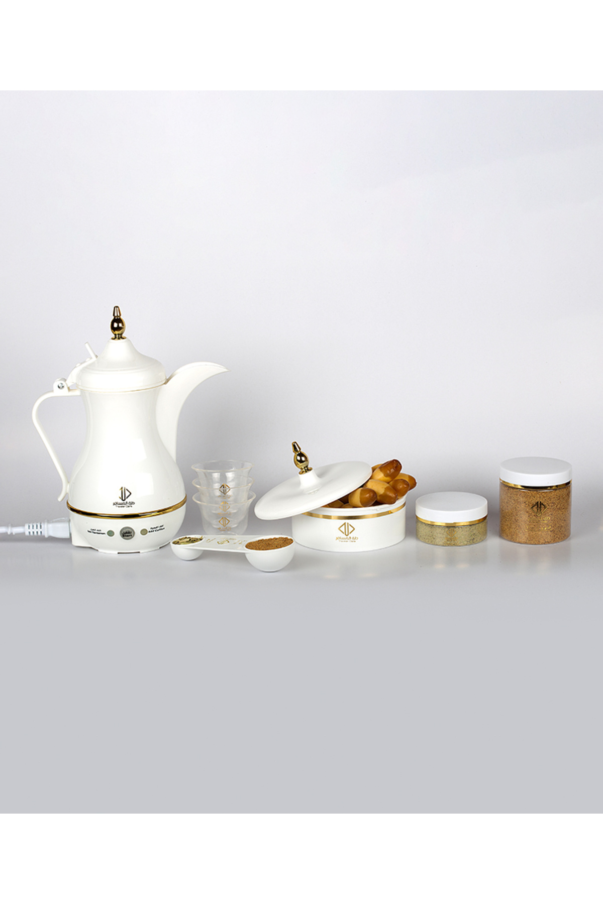 دلة المسافر - صانعة القهوة السعودية الكهربائية 400 مل