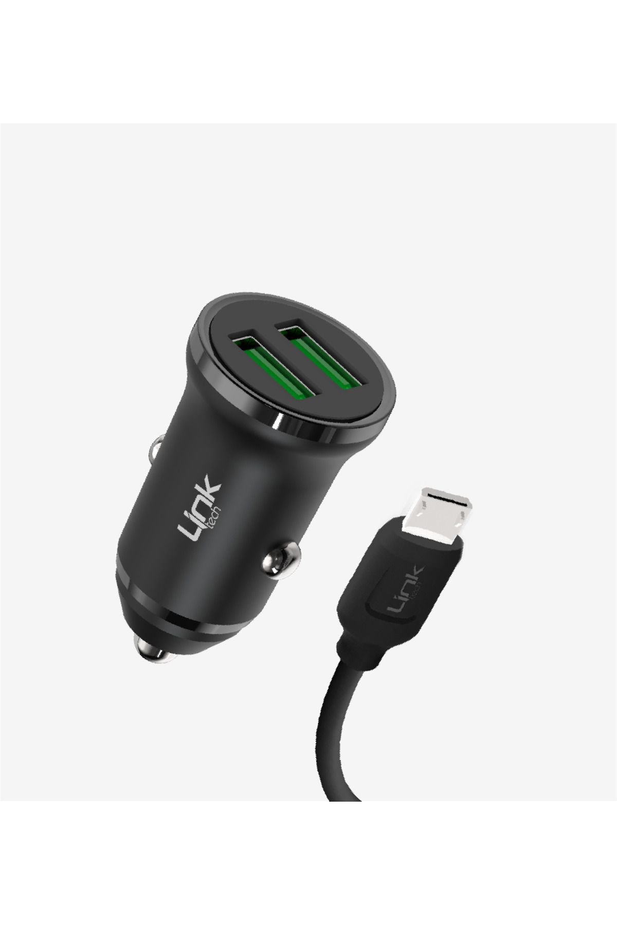 Linktech C481 Çevre Dostu 12W Mikro USB Kablolu Araç Şarj Aleti