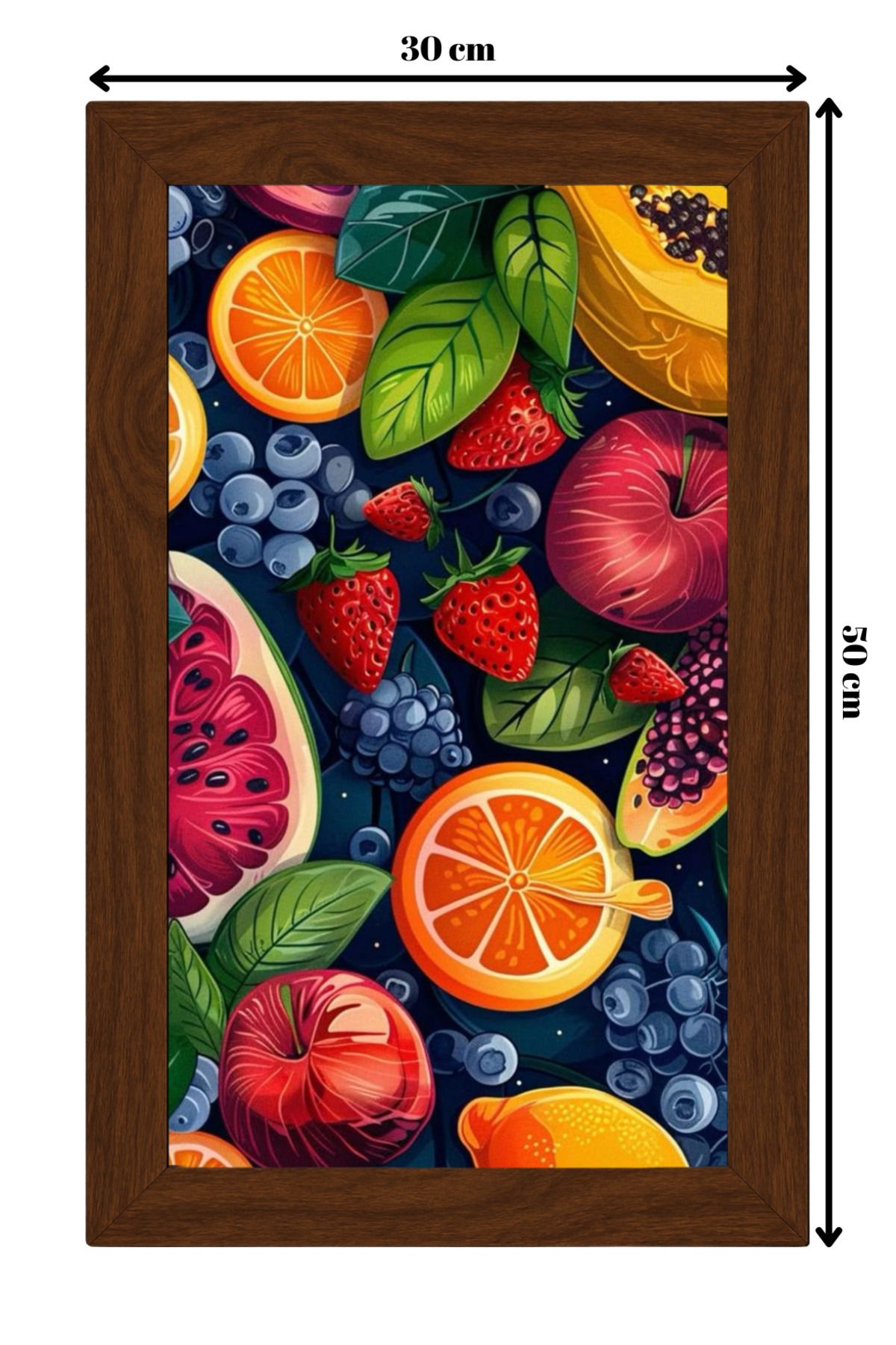 ColorCraft SERAMİK ÜZERİNE AHŞAP ÇERÇEVELİ 30x50cm TABLO NO:47
