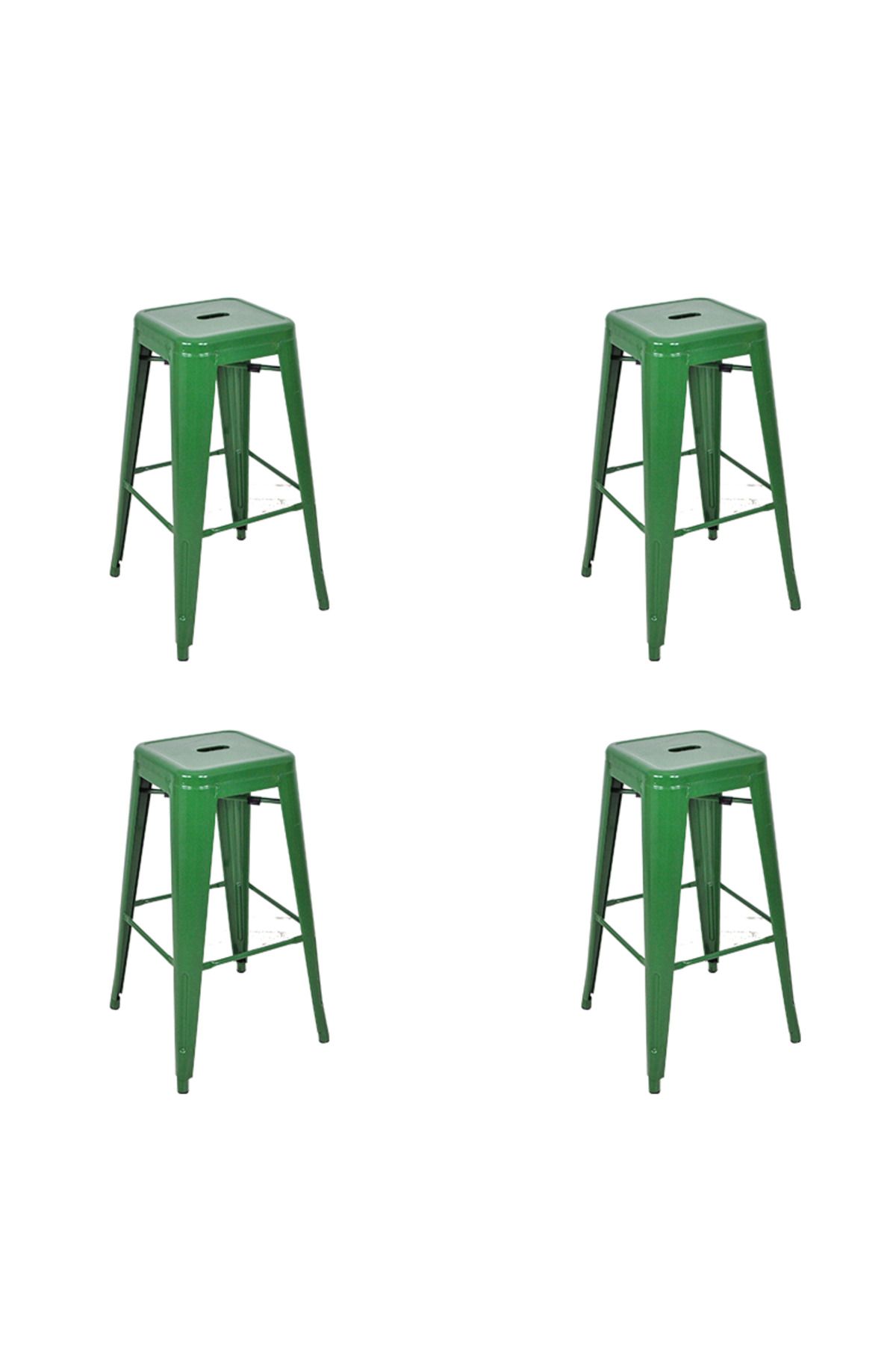Komposan Tolix Metal Bar Tabure(4 Adet)