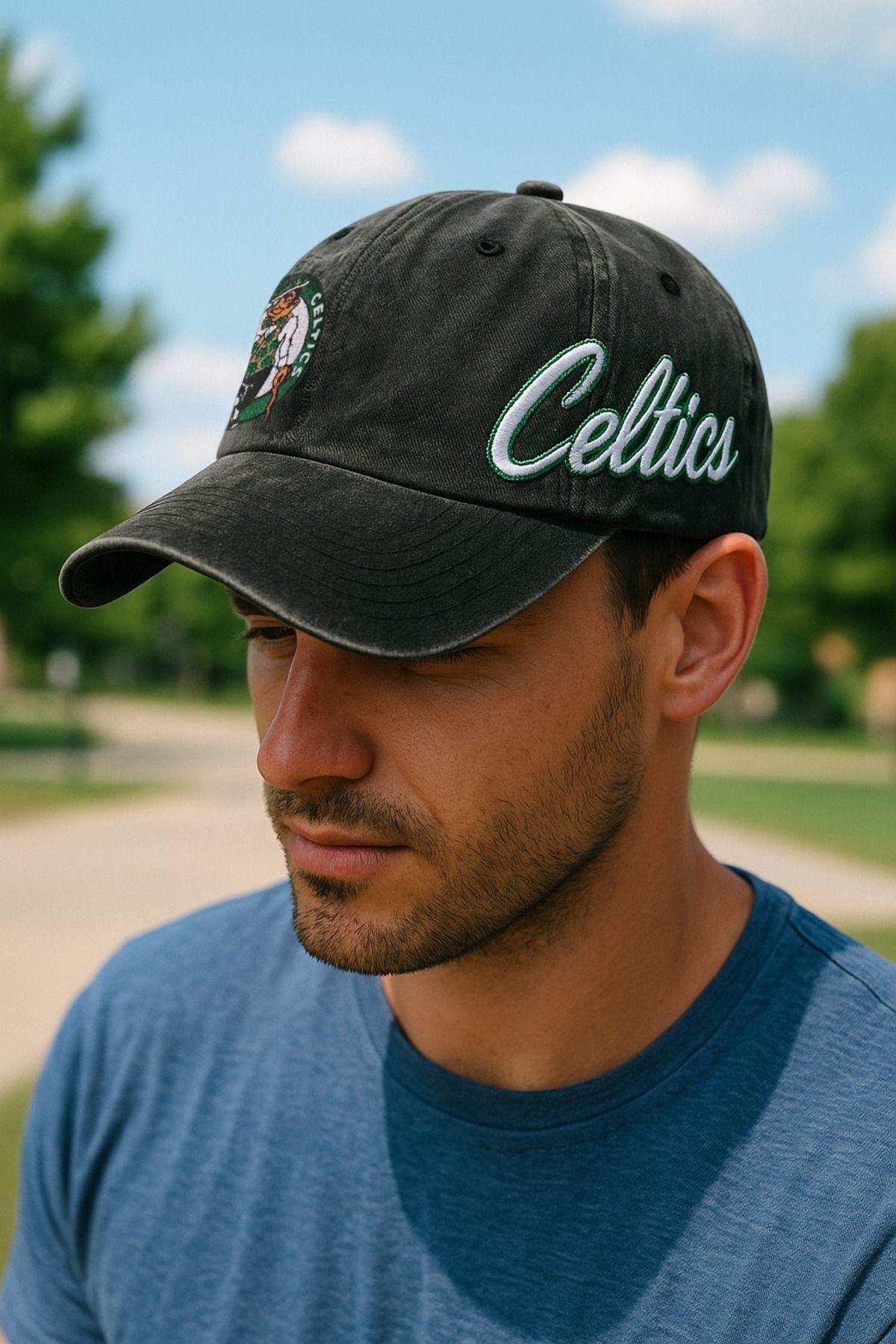 LAGRANZE Boston Celtics Yeşil Nakışlı Erkek NBA Basketbol Şapka