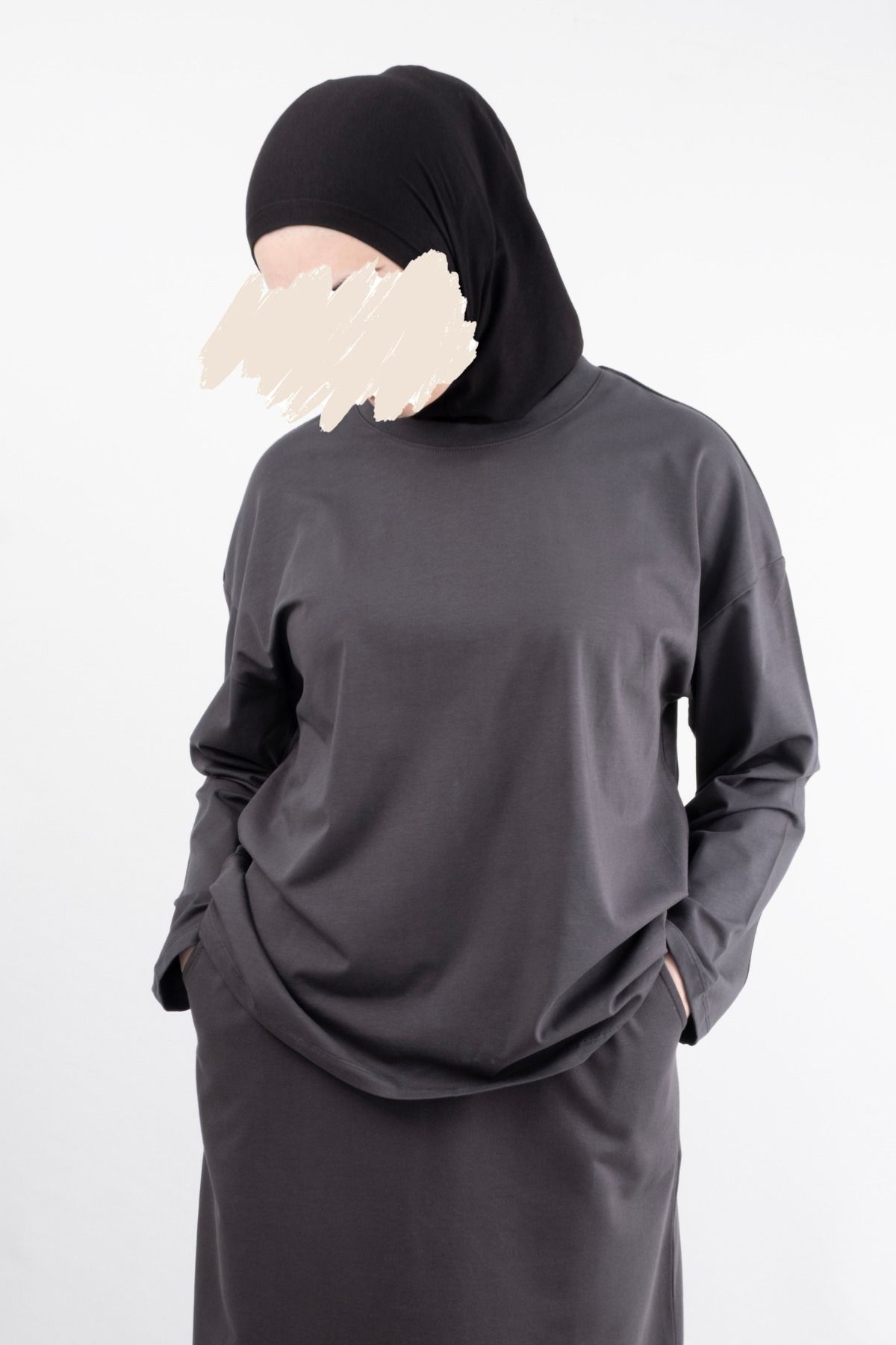 Vauva OVERSIZE PAMUKLU UZUN KOL TSHIRT 25542