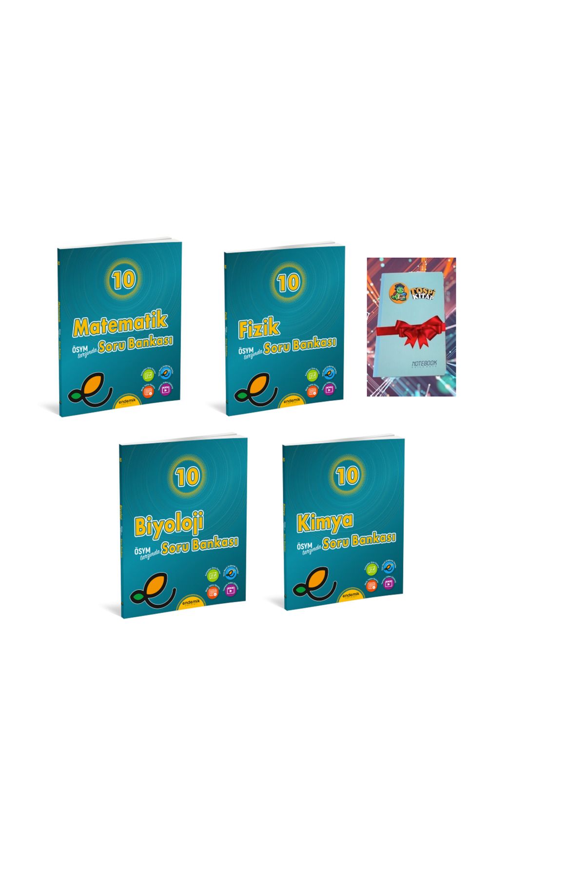Karma Kitaplar 10.Sınıf MATEMATİK + KİMYA + FİZİK + BİYOLOJİ Soru Bankası- Yeni (DEFTER HEDİYELİ)