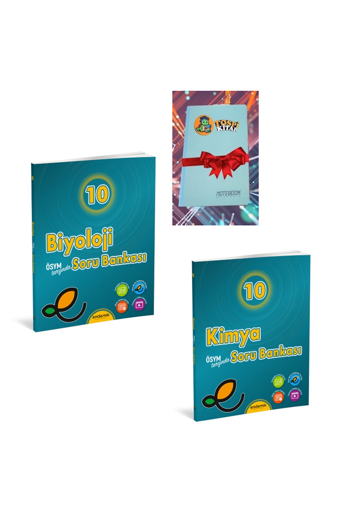 Karma Kitaplar 10.Sınıf BİYOLOJİ + KİMYA Soru Bankası- Yeni (DEFTER HEDİYELİ)