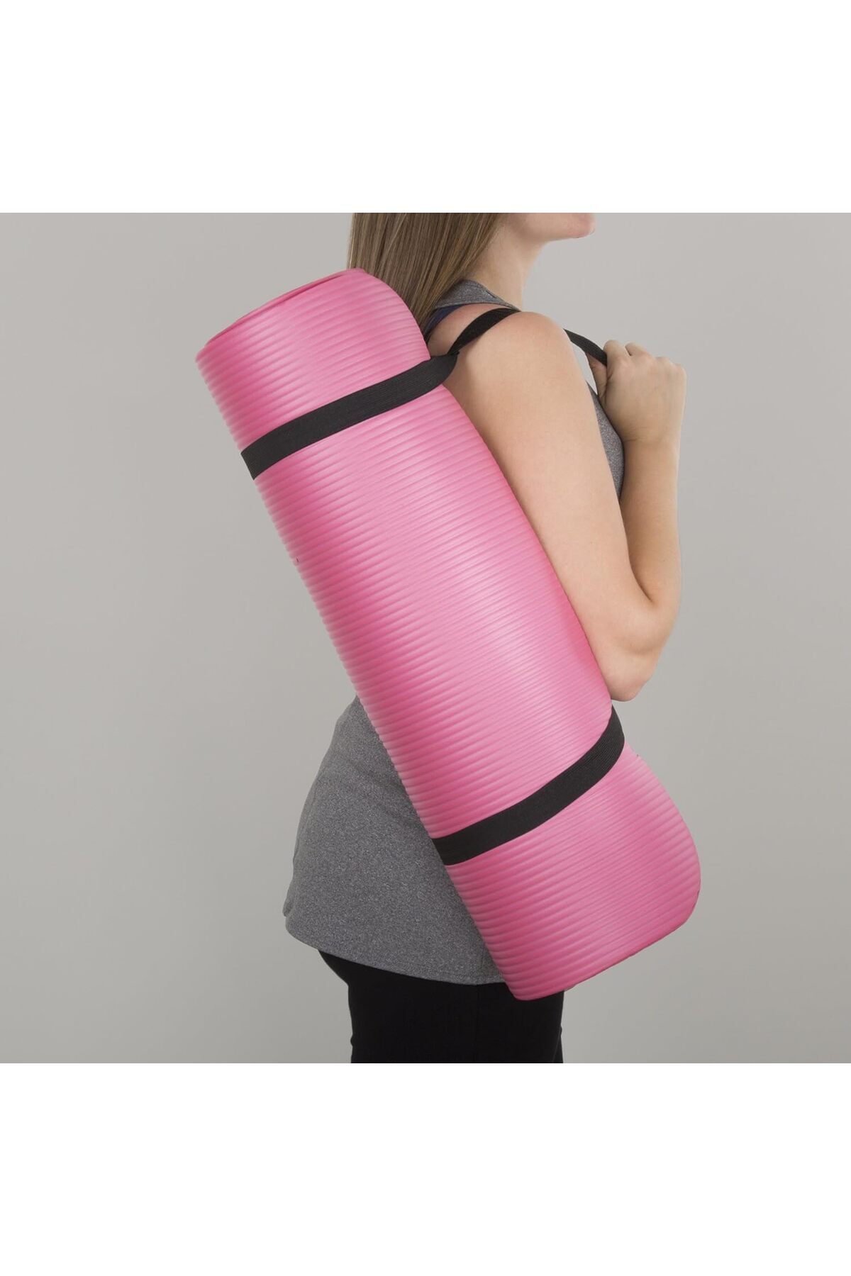 سجادة تمارين اليوغا عالية الكثافة بسمك 8 مل مع فوم مريح لتمارين الرياضية واليوجا