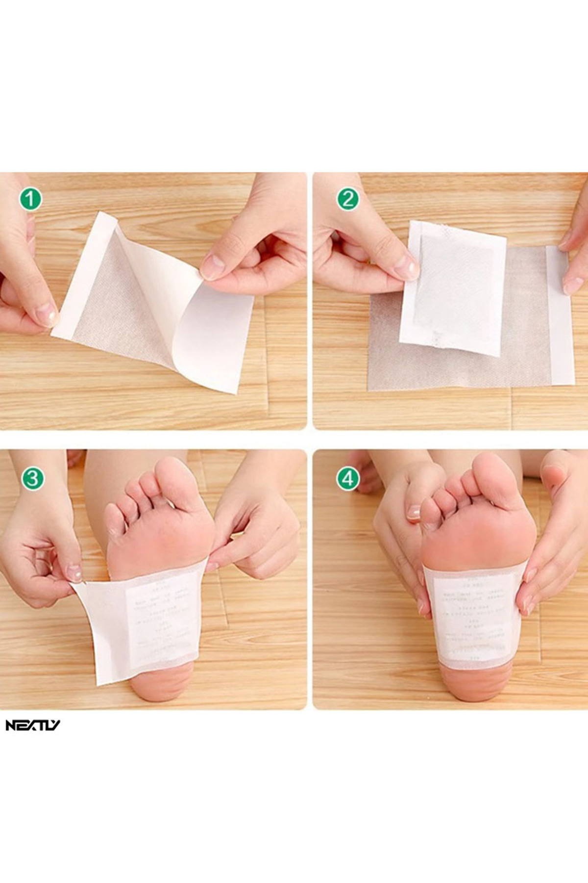 NEXTLY-Set of 50 kinoki patches for detoxification and lymphatic drainage 2