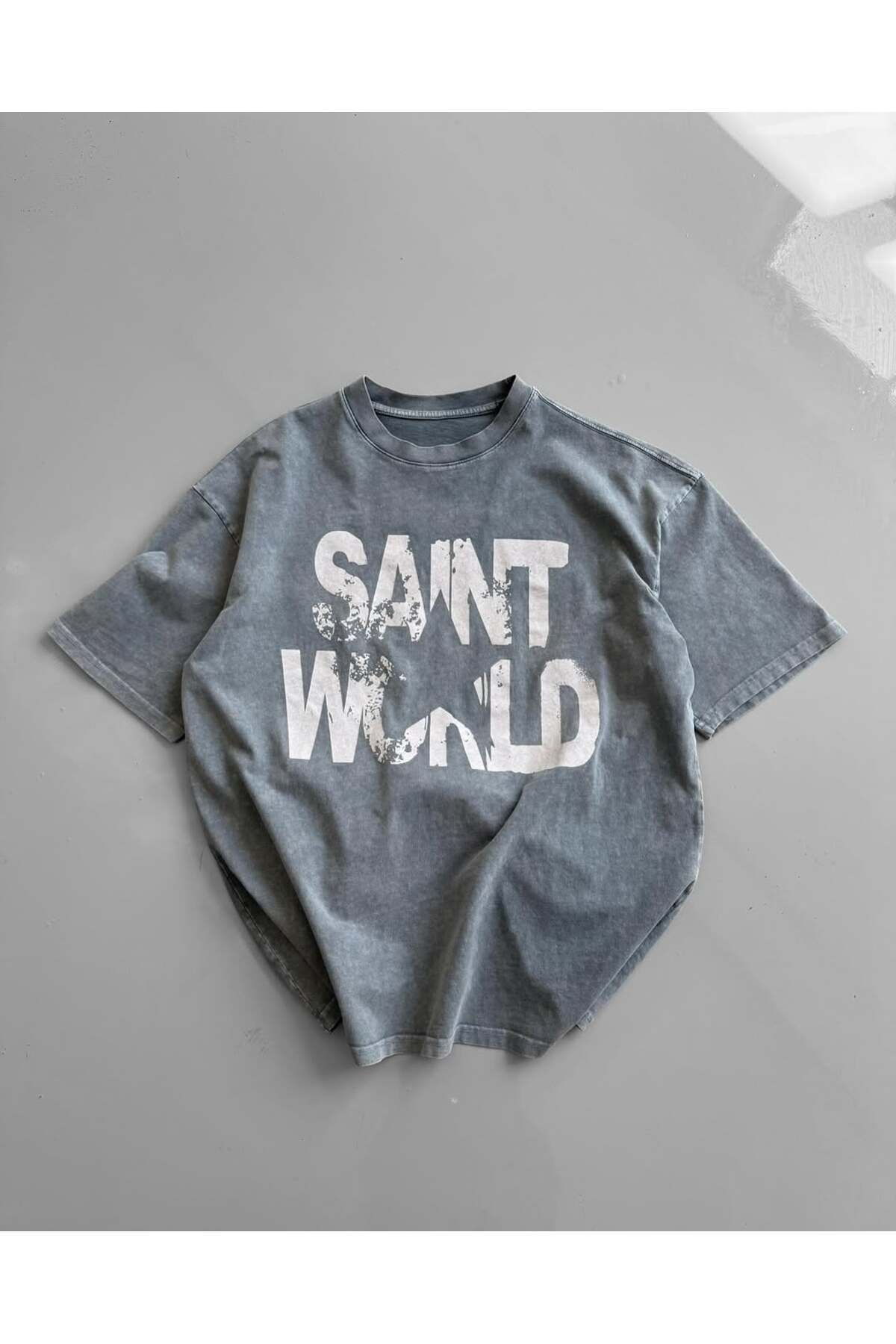 ZENİSO BUTİK STWD. BAŞLIKLI NAKIŞLI OVERSIZE UNISEX T-SHIRT