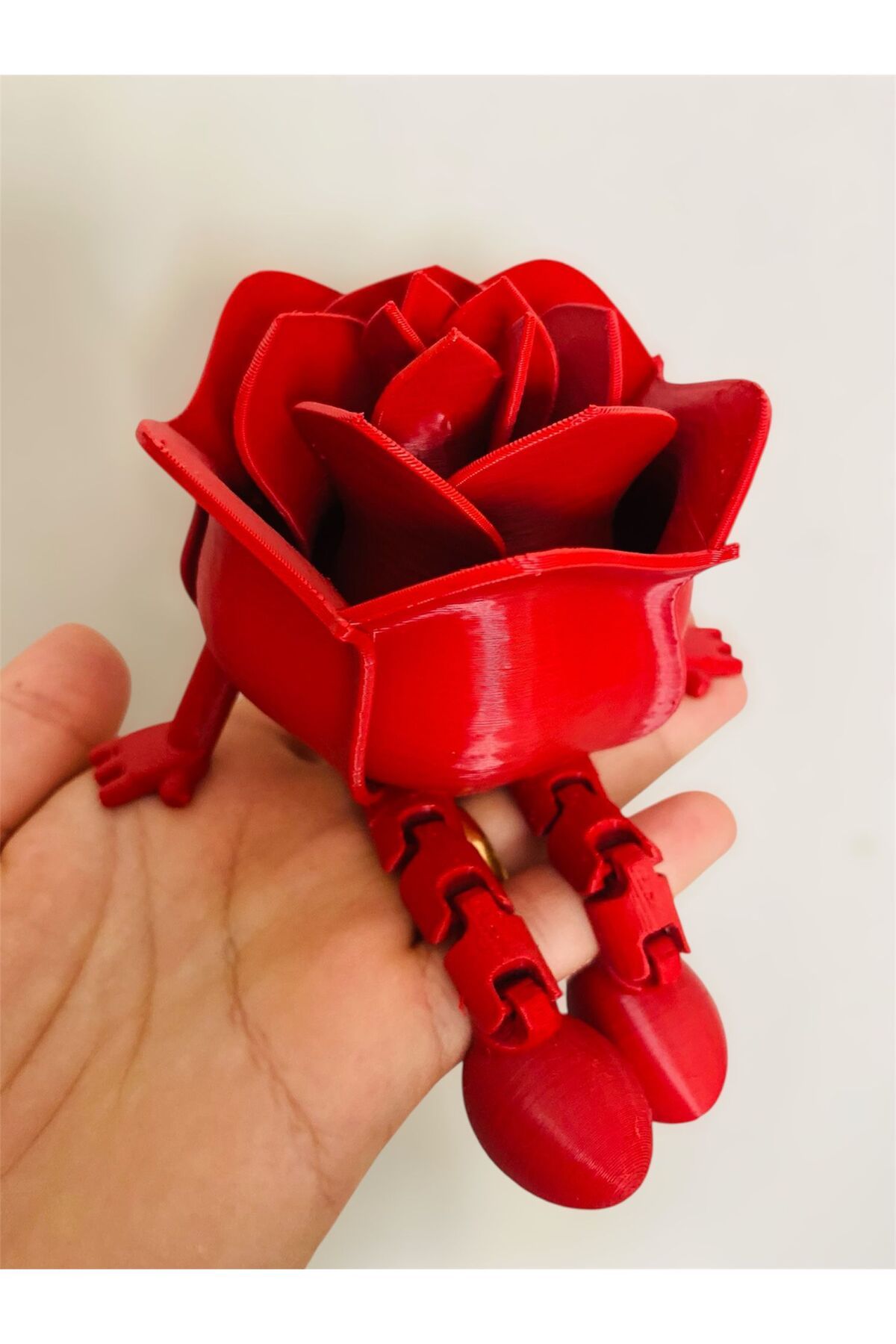 Eta3d Oturan Gül Kahve Köşesi Dekoratif Ürün