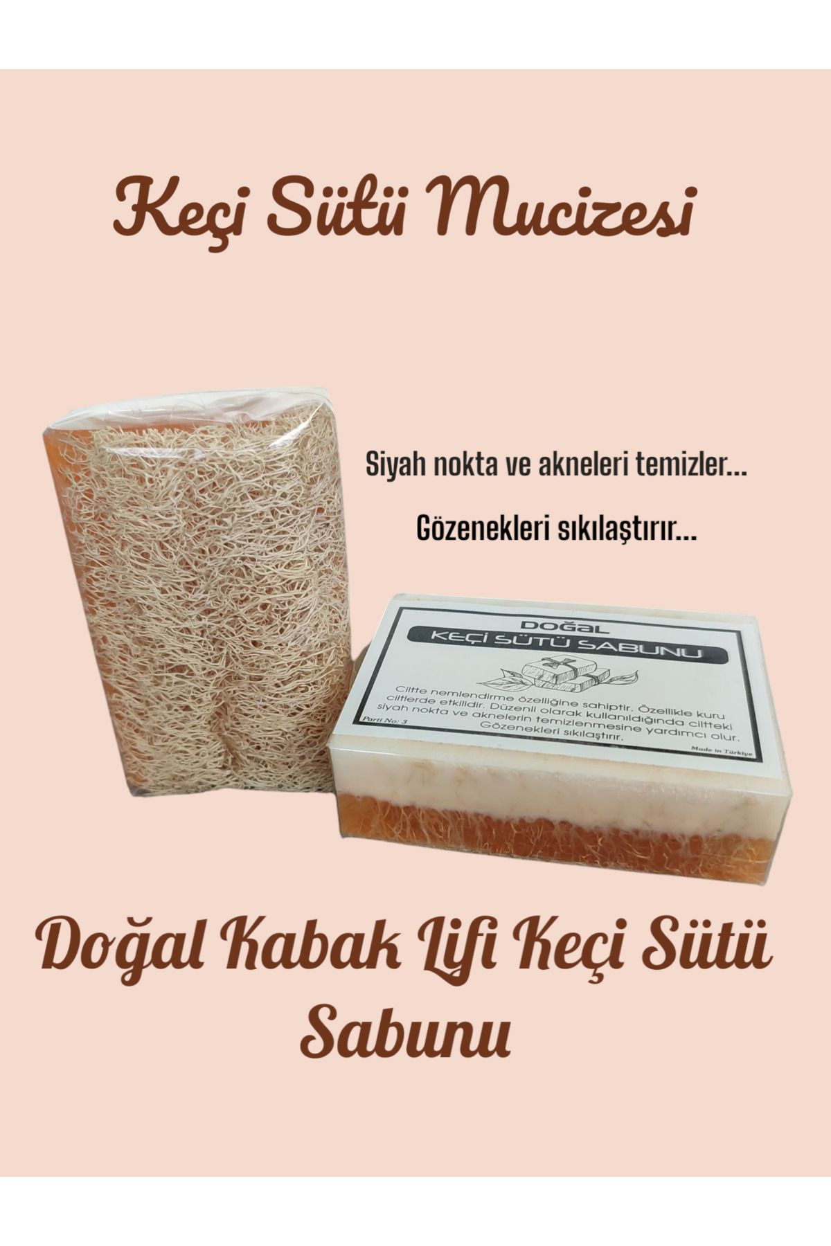 dnils Doğal Kabak Lifli Keçi Sütü Sabunu ( 110 Gr )