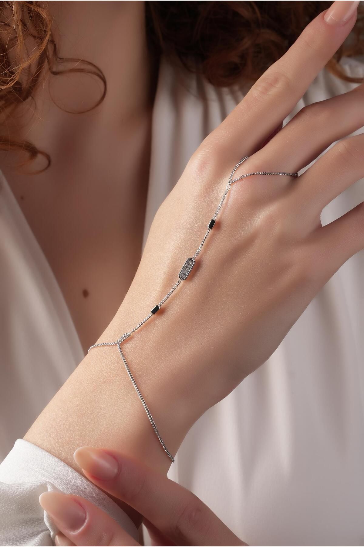 Çlk Accessories Premium Taşlı Plaka Şahmeran Bileklik 70886