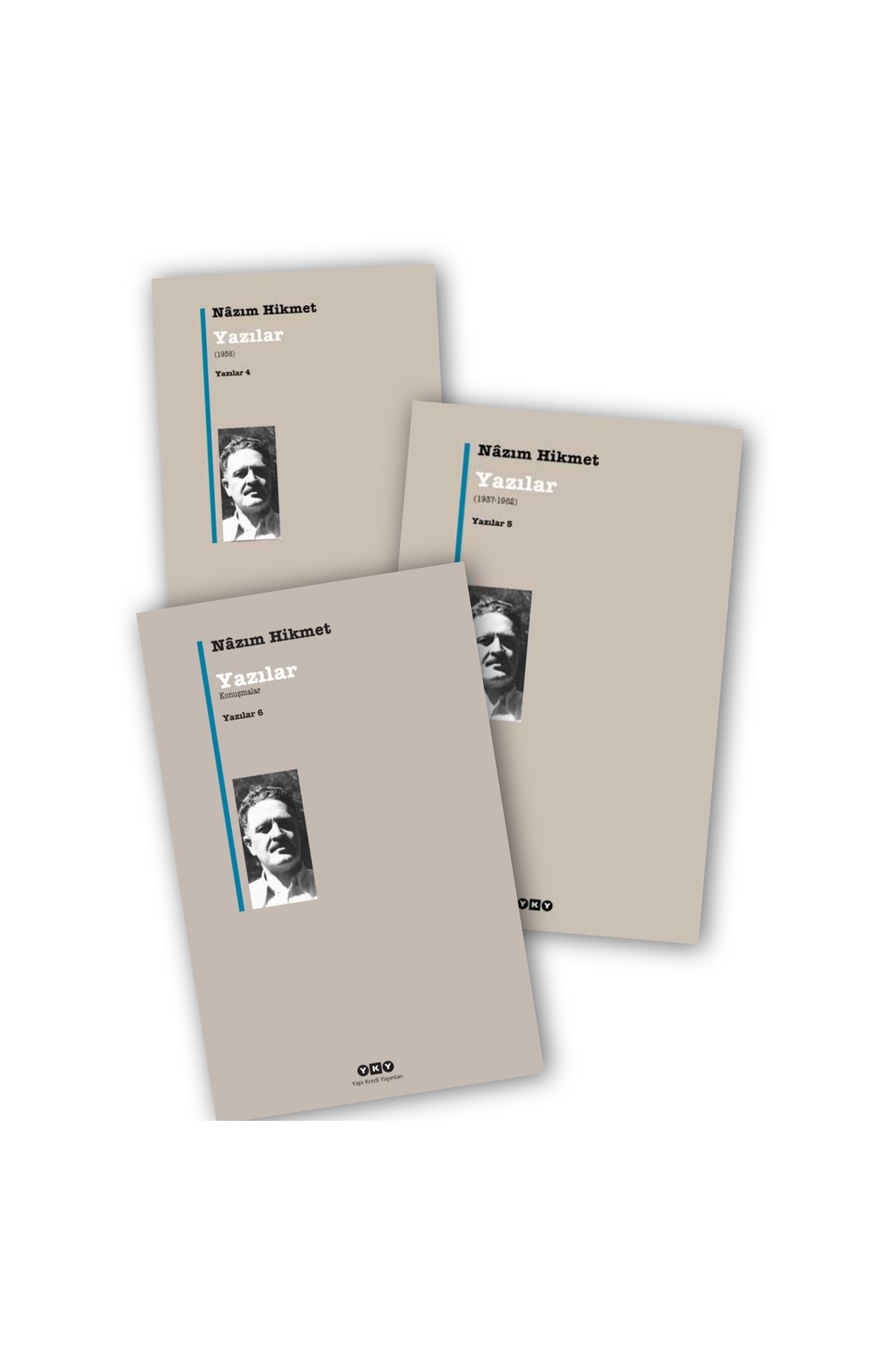 Yapı Kredi Yayınları Nazım Hikmet Yazılar (2) 3 lü Set 1936 - 1937-1962 - Konuşmalar