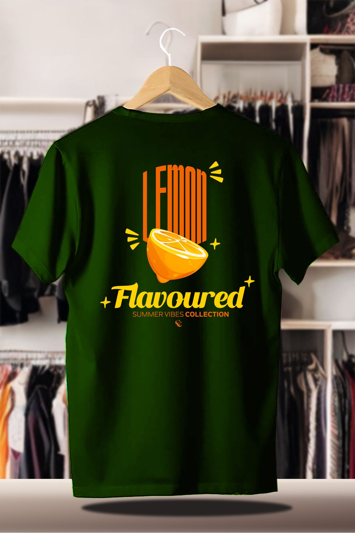 C&C OKULCUNUZ Pamuklu Oversize Baskılı 3 İplik Şardonlu Nefti T-Shirt | Summer Yaz Lemon Limon Flavoured