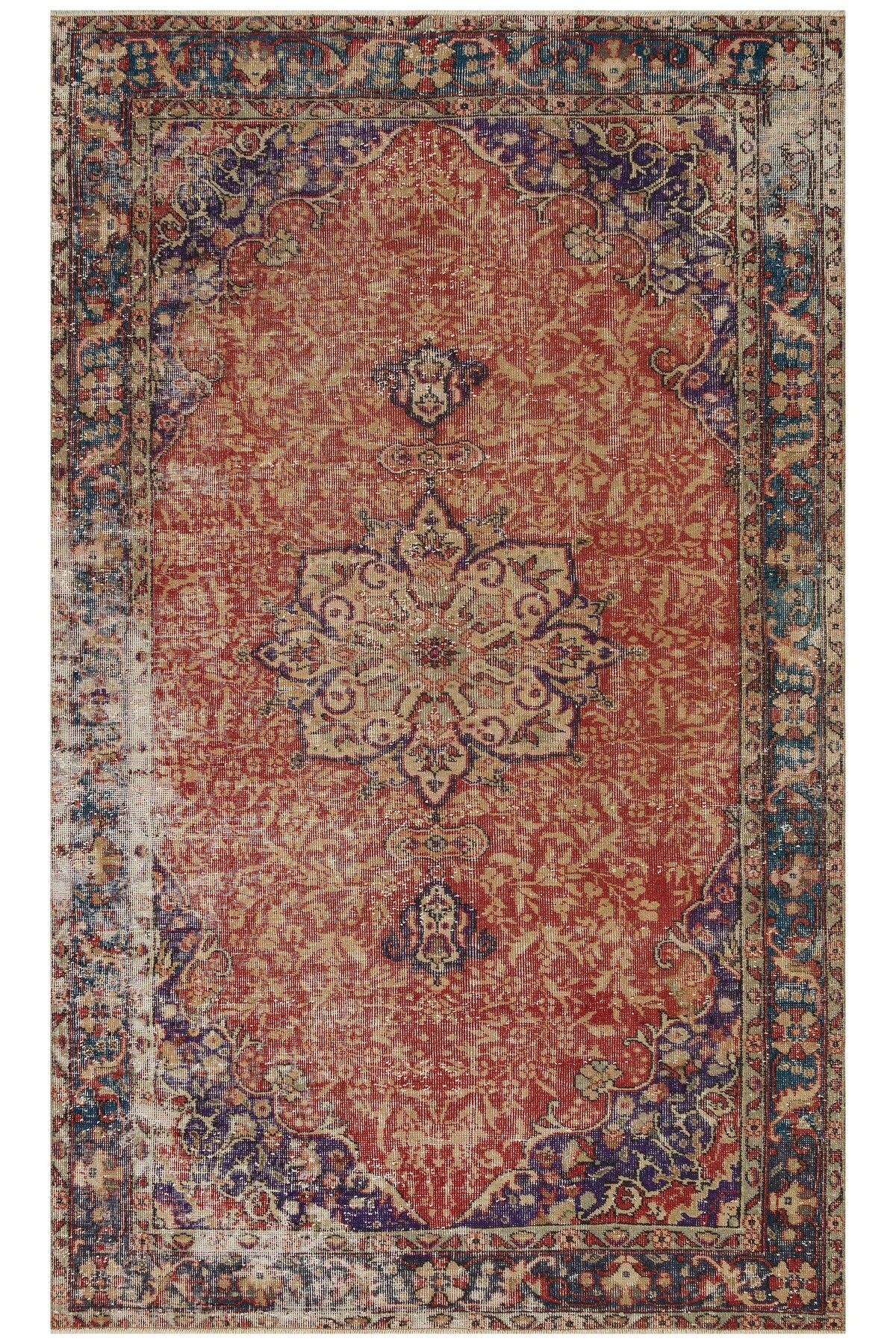 Sempati halı Özel Tasarım Vintage Halı 151x255 cm 9649