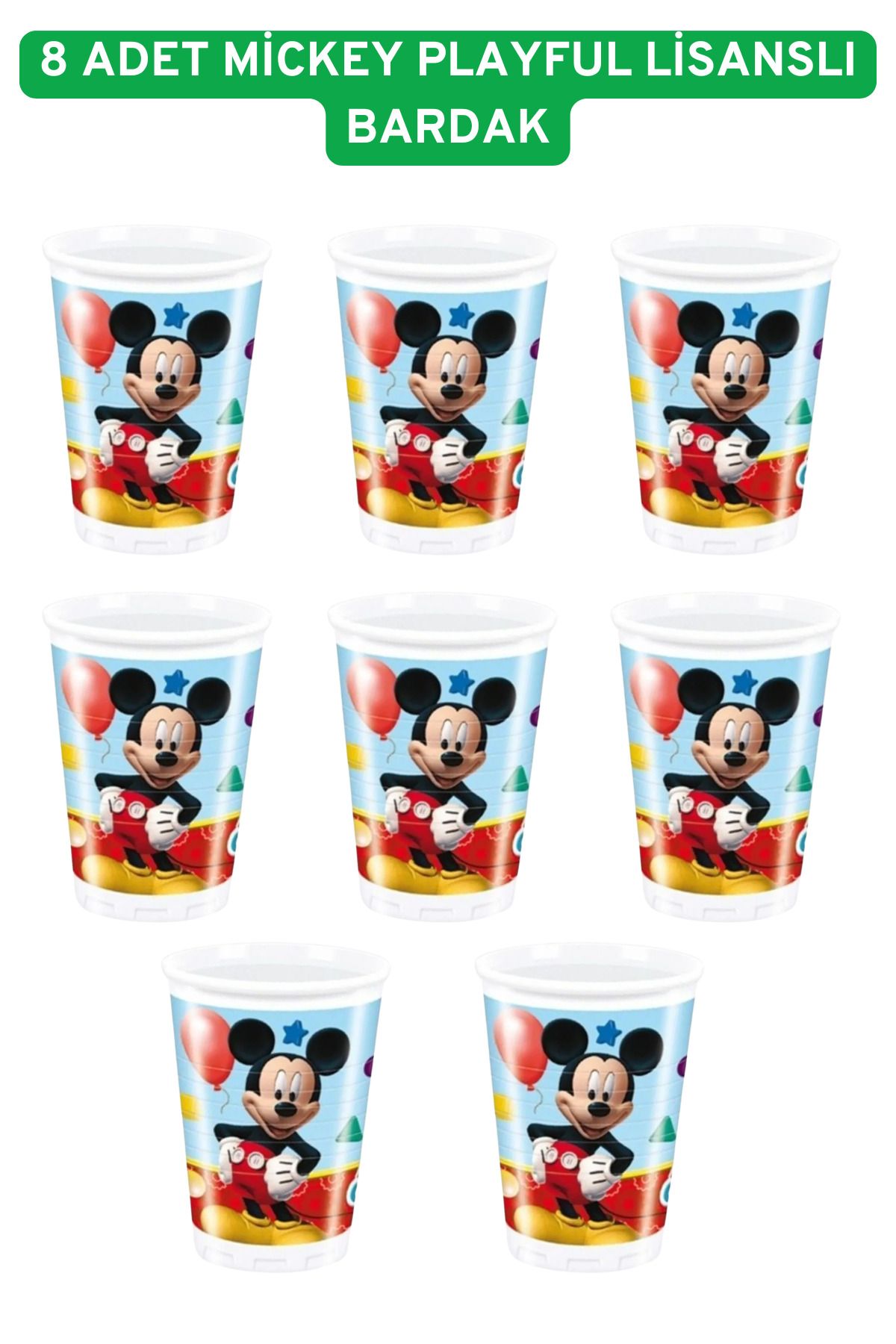 Disney Lisanslı 8'Li Plastik Bardak