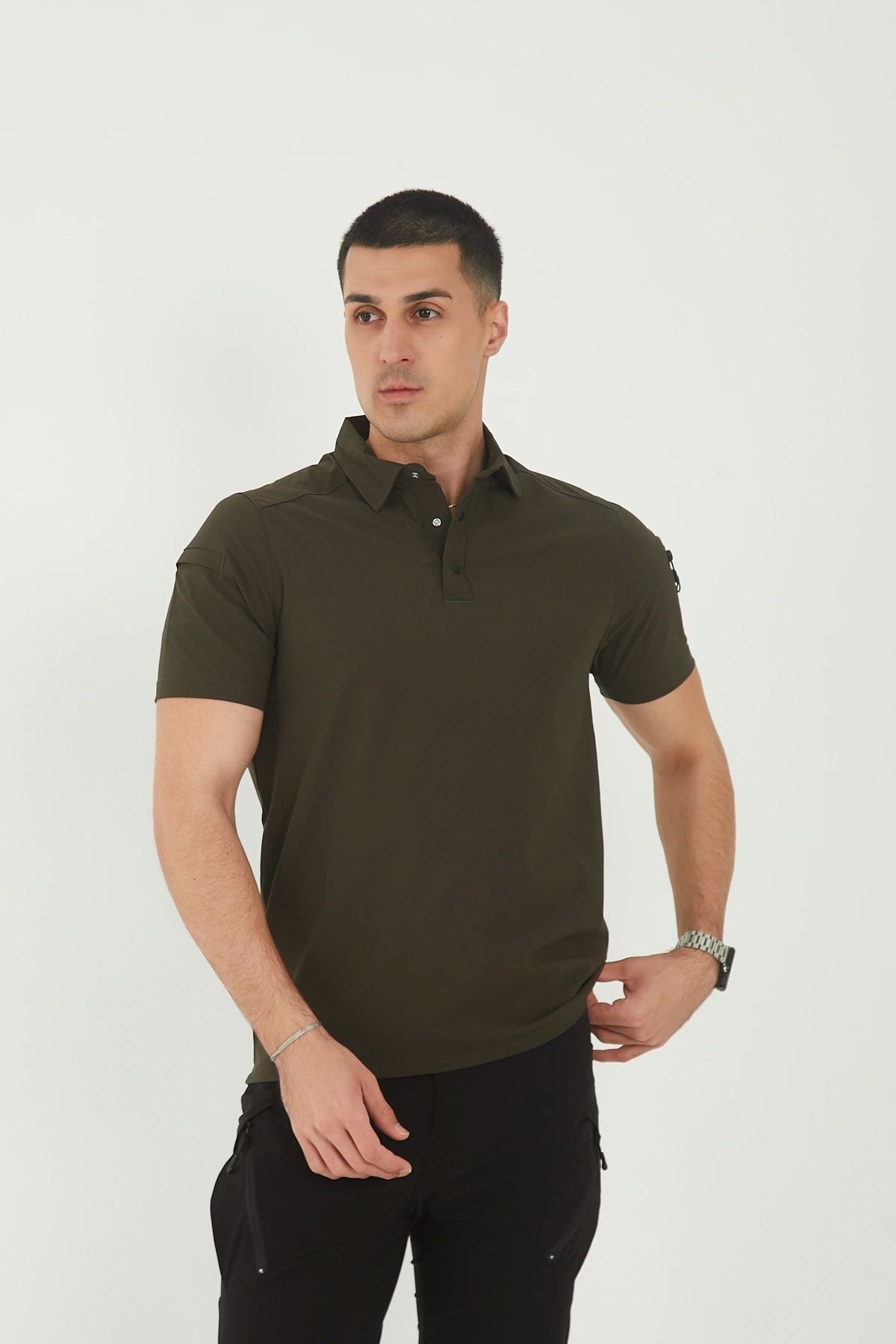 Bast10 Outdoor Taktik Polo Tişört | Su İticili, Esnek, Nefes Alabilir | Görev & Günlük Kullanım İçin