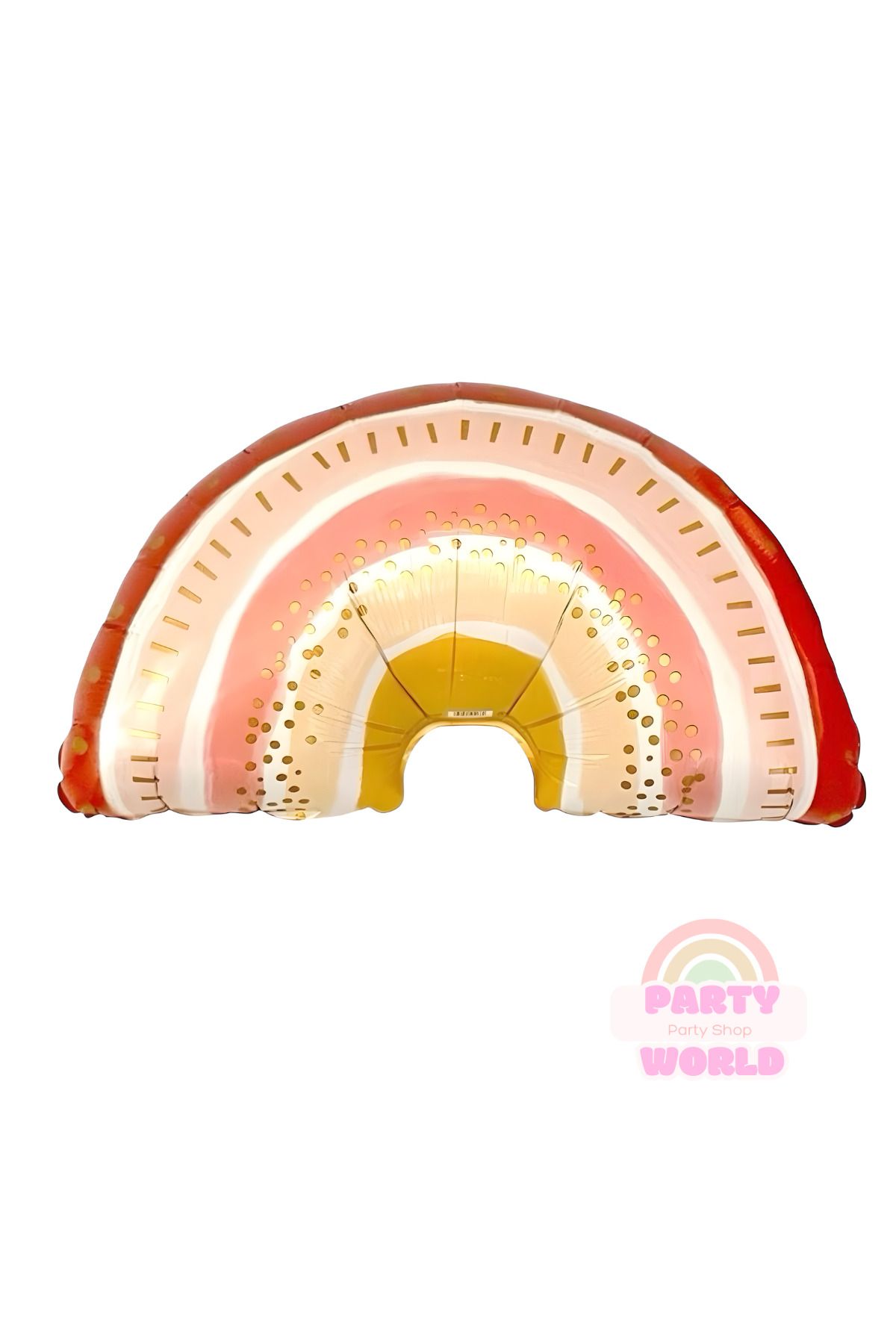 party world Boho Retro Gökkuşağı Folyo Balon – 76x50 cm – 1 Adet