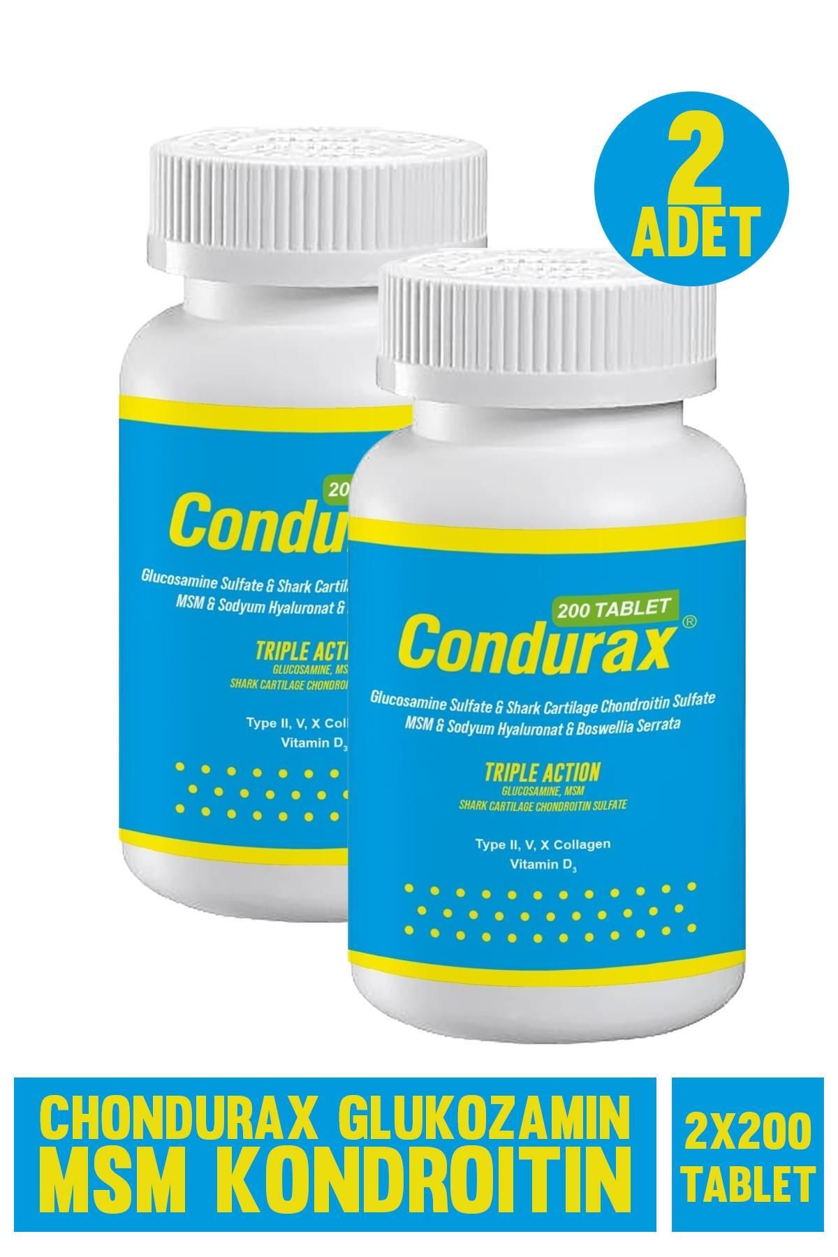 Chondurax Glukozamin Msm Kondroitin 200 Tablet 2 Adet