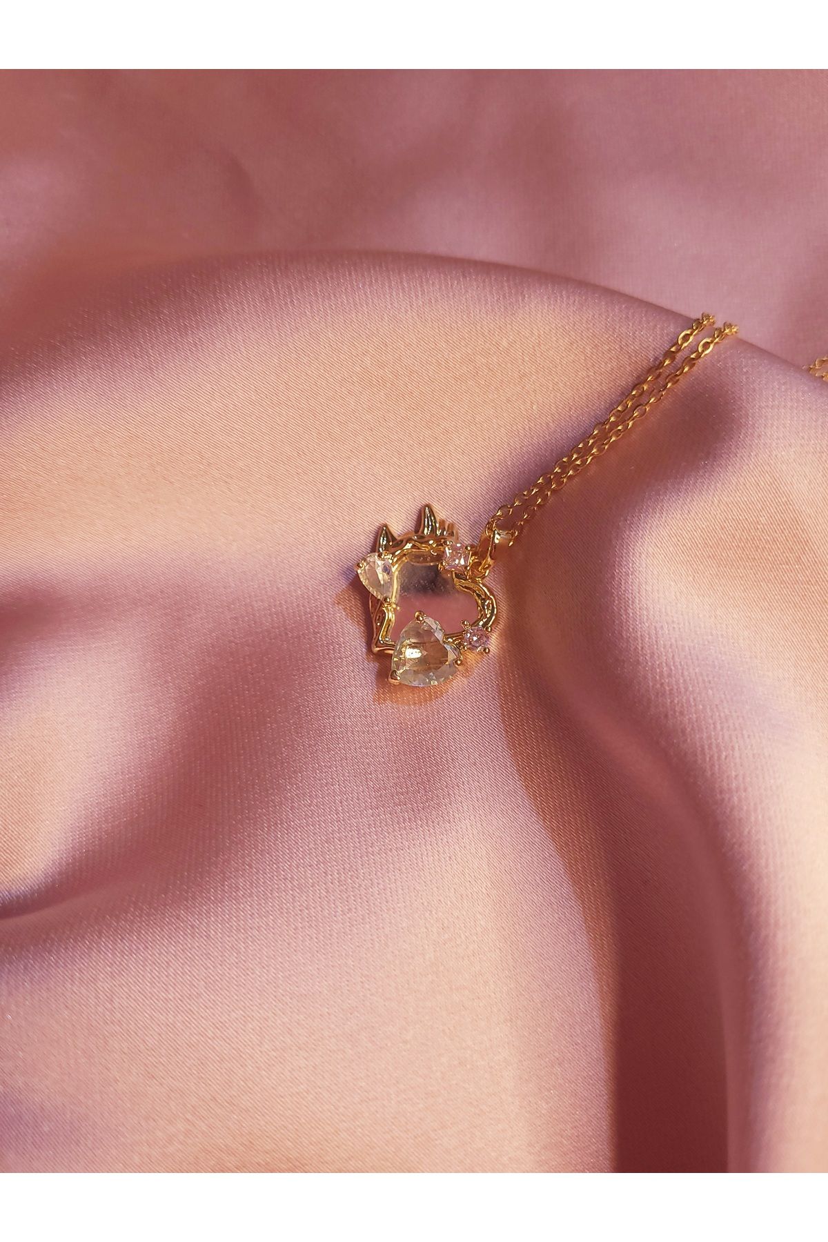 Jewerly Love Mirror- Aynalı Kalp Şeklinde Kolye
