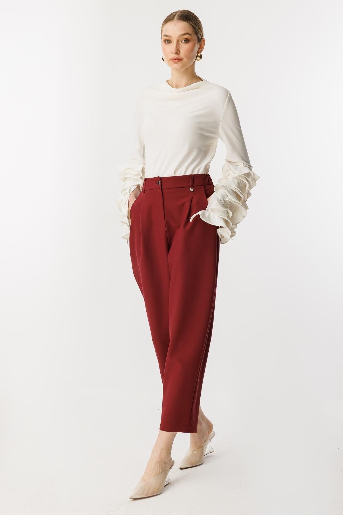 Ghisa 25YGSPNT8542 Bordo Pantolon