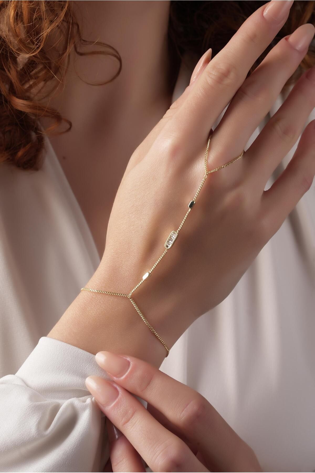 Çlk Accessories Premium Taşlı Plaka Şahmeran Bileklik 70886
