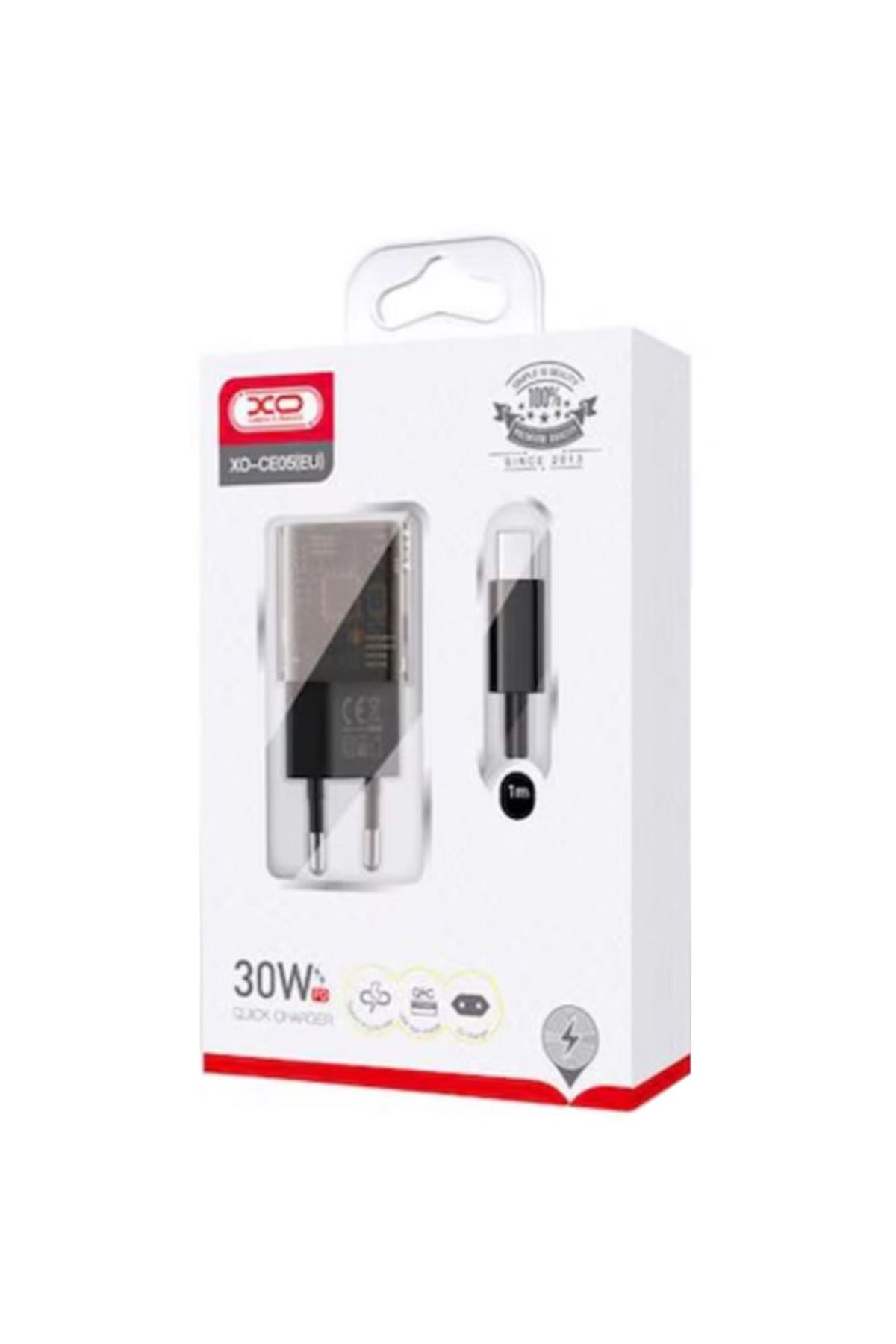 REDz Accessories-Set încărcător și cablu tip C Xo-ce05, pentru iPhone 15/16 și Android, adaptor cu porturi duble, 30w, negru 6