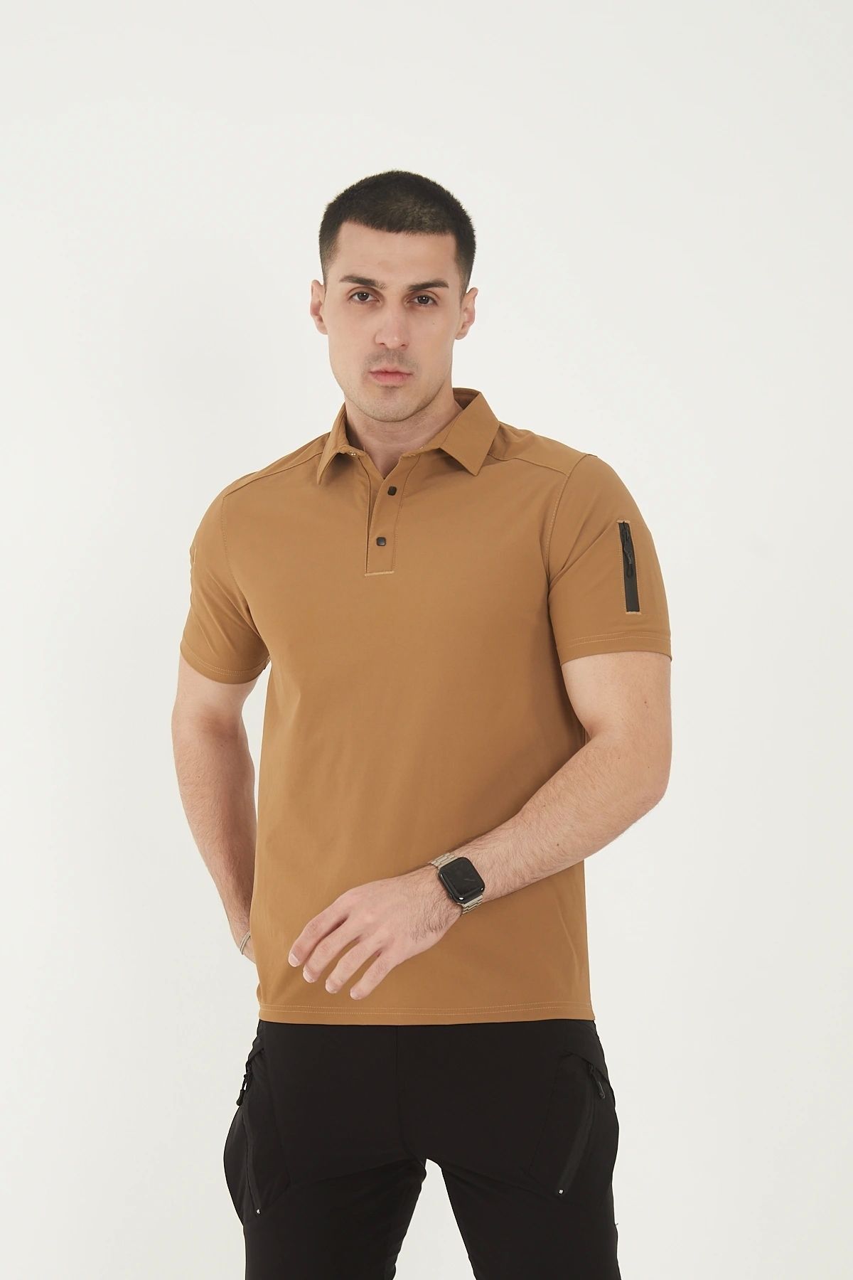 Bast10 Outdoor Taktik Polo Tişört | Su İticili, Esnek, Nefes Alabilir | Görev & Günlük Kullanım İçin