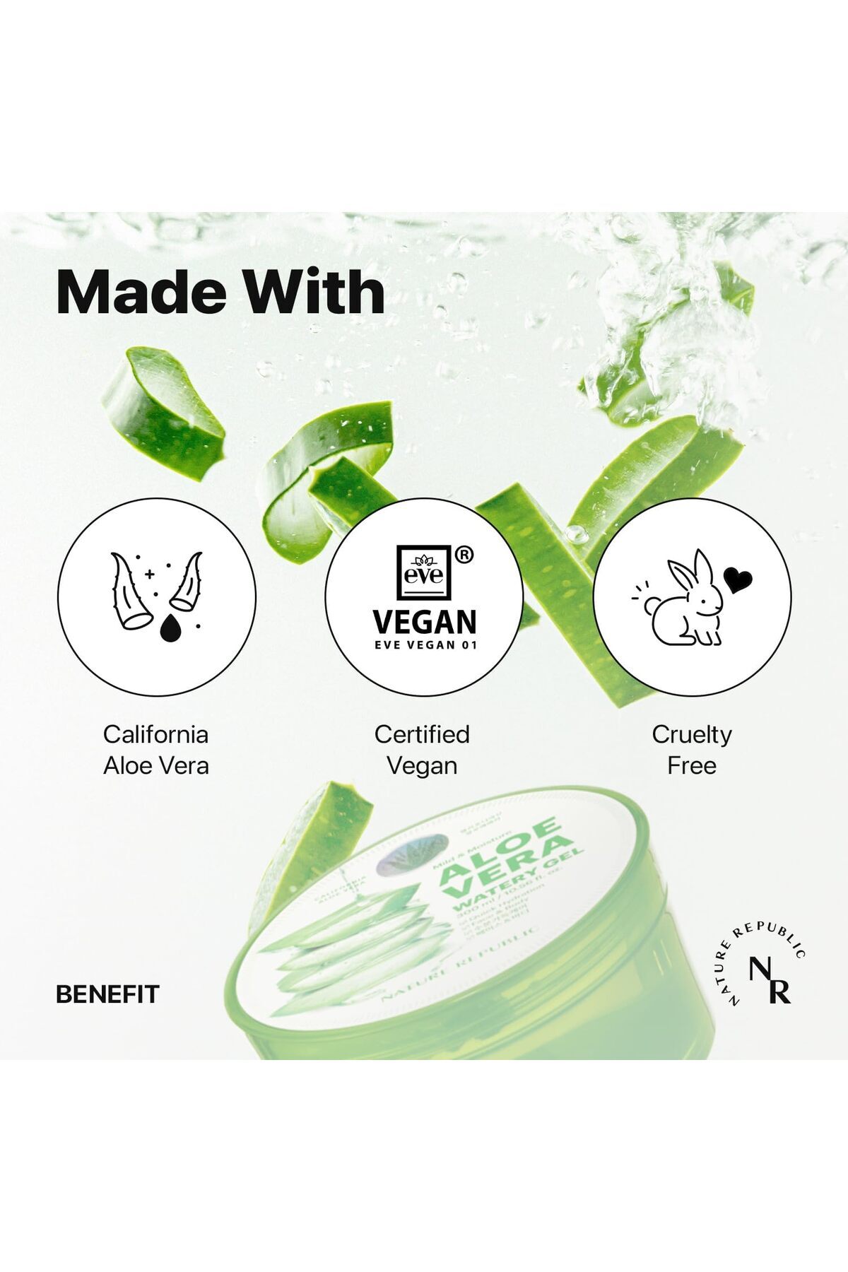 Nature Republic-3 PCS Aloe Vera Soothing Gel, 92% Soothing and Moisture, 300ml, NS17-G 5